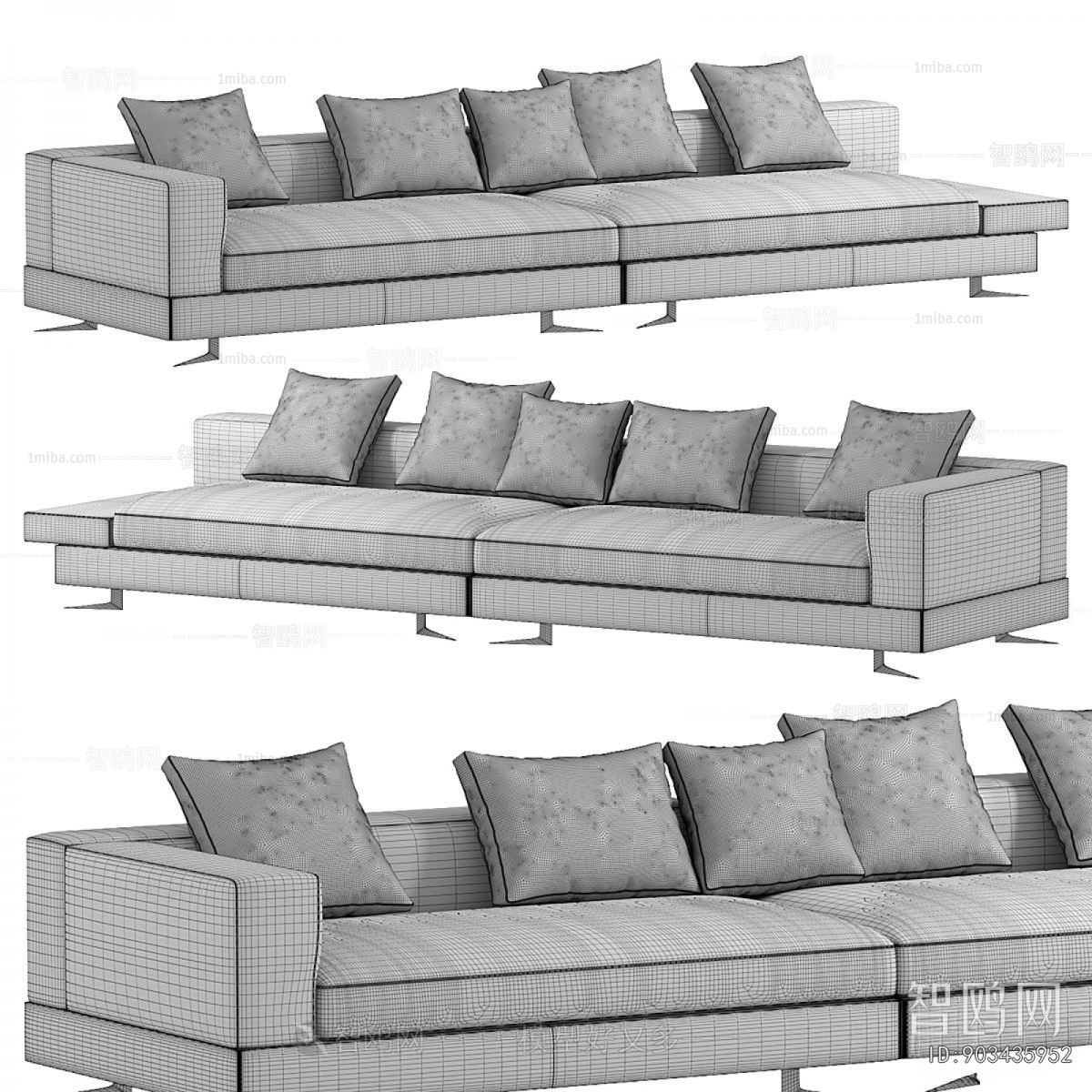 Modern Multi Person Sofa