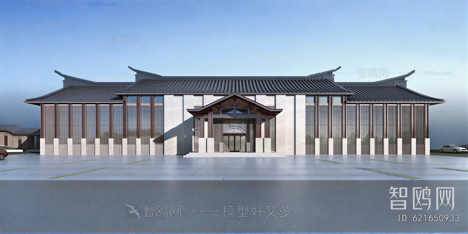New Chinese Style Building Appearance