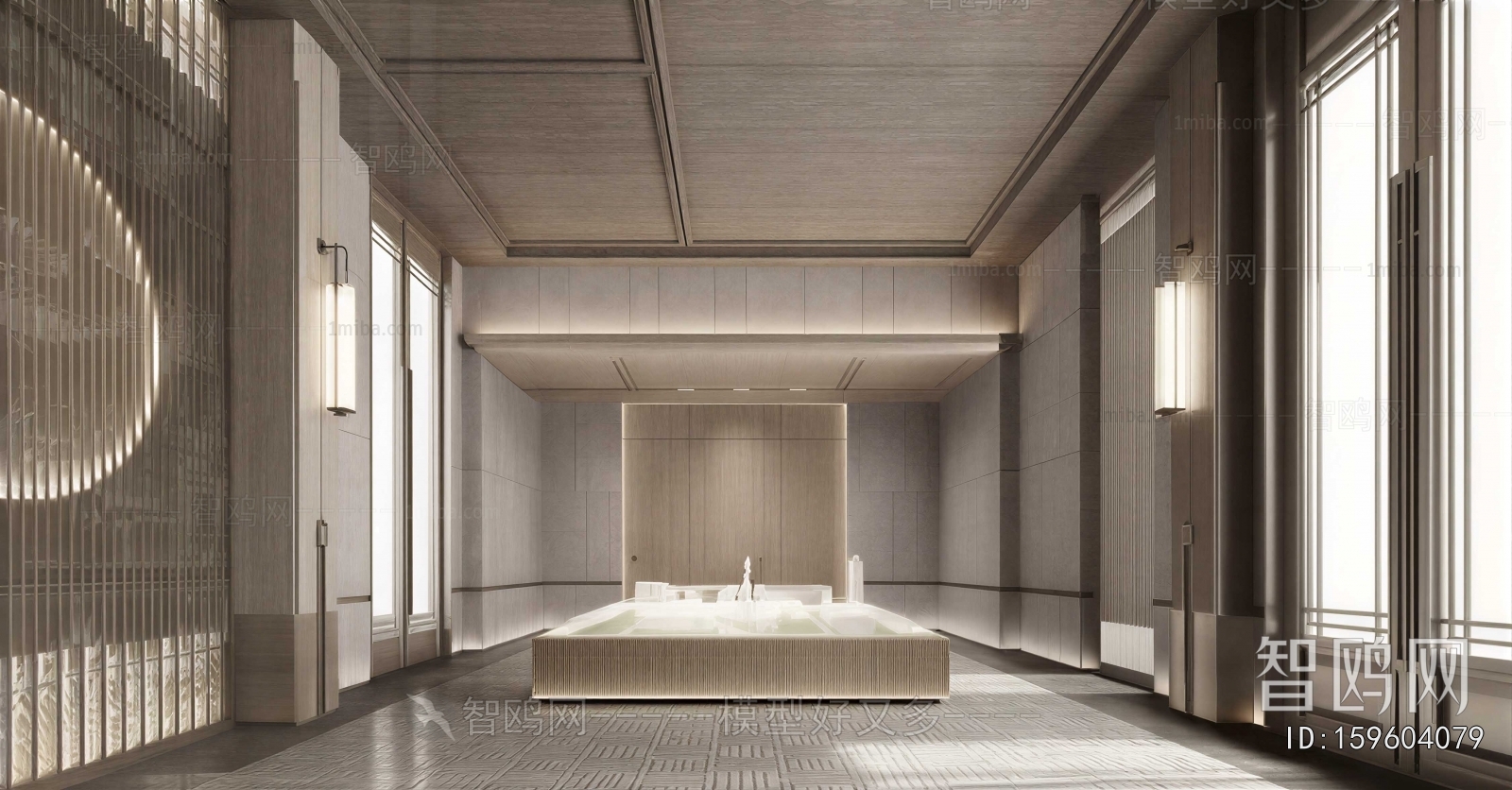 New Chinese Style Real Estate Sales Office