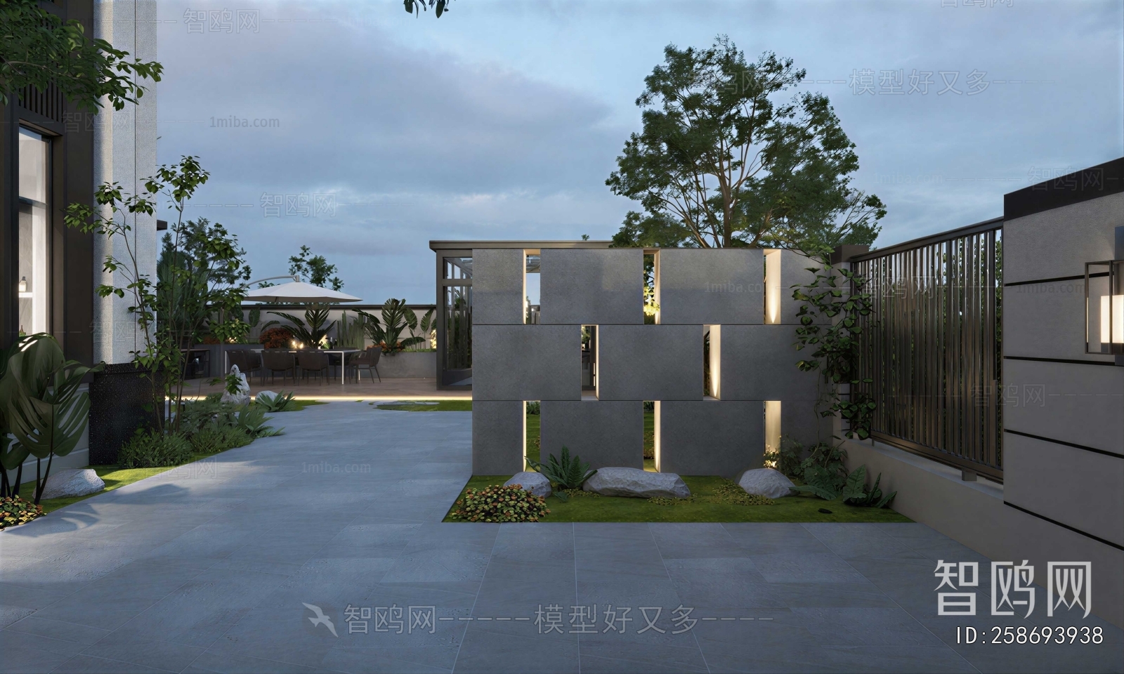 New Chinese Style Courtyard/landscape