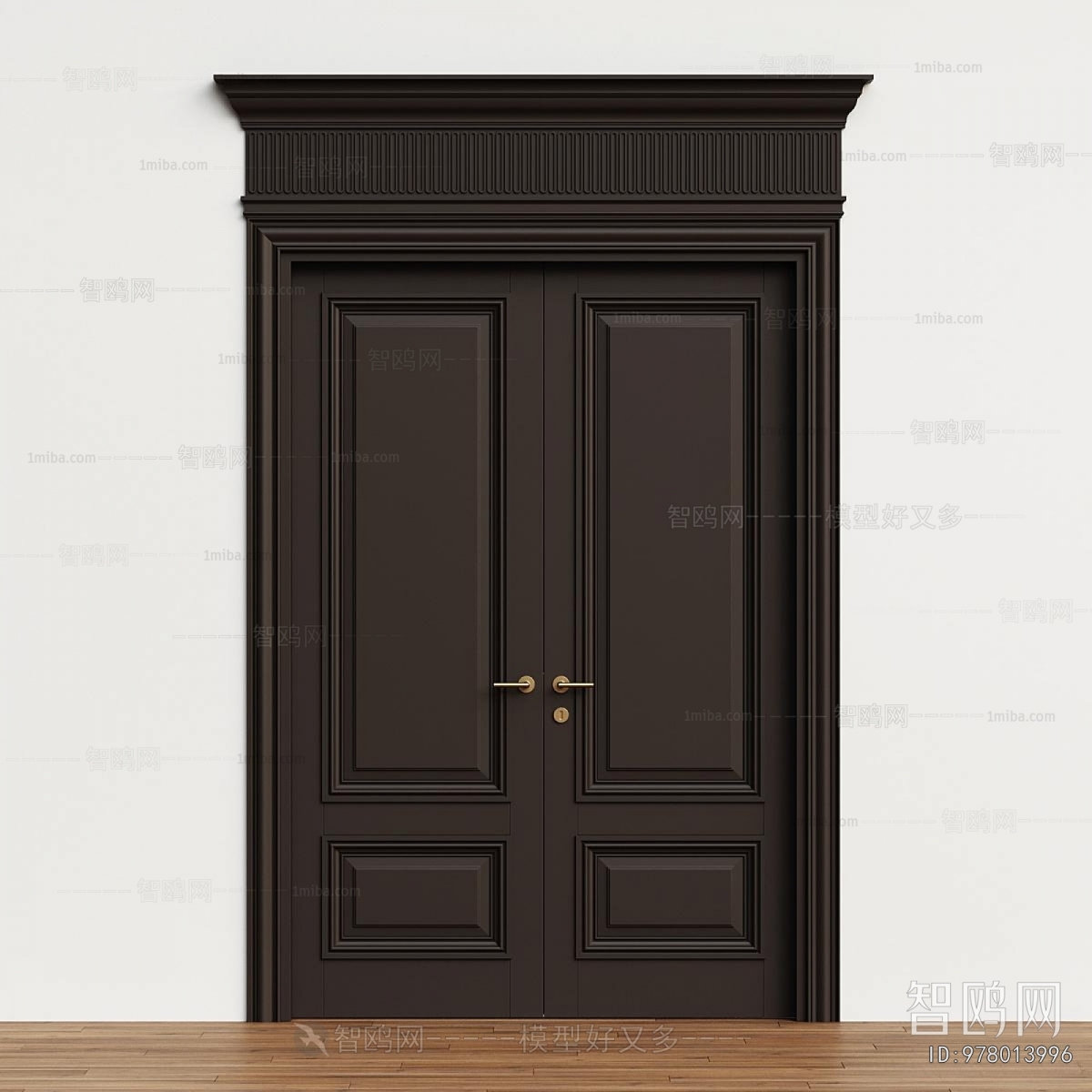 Simple European Style Double Door