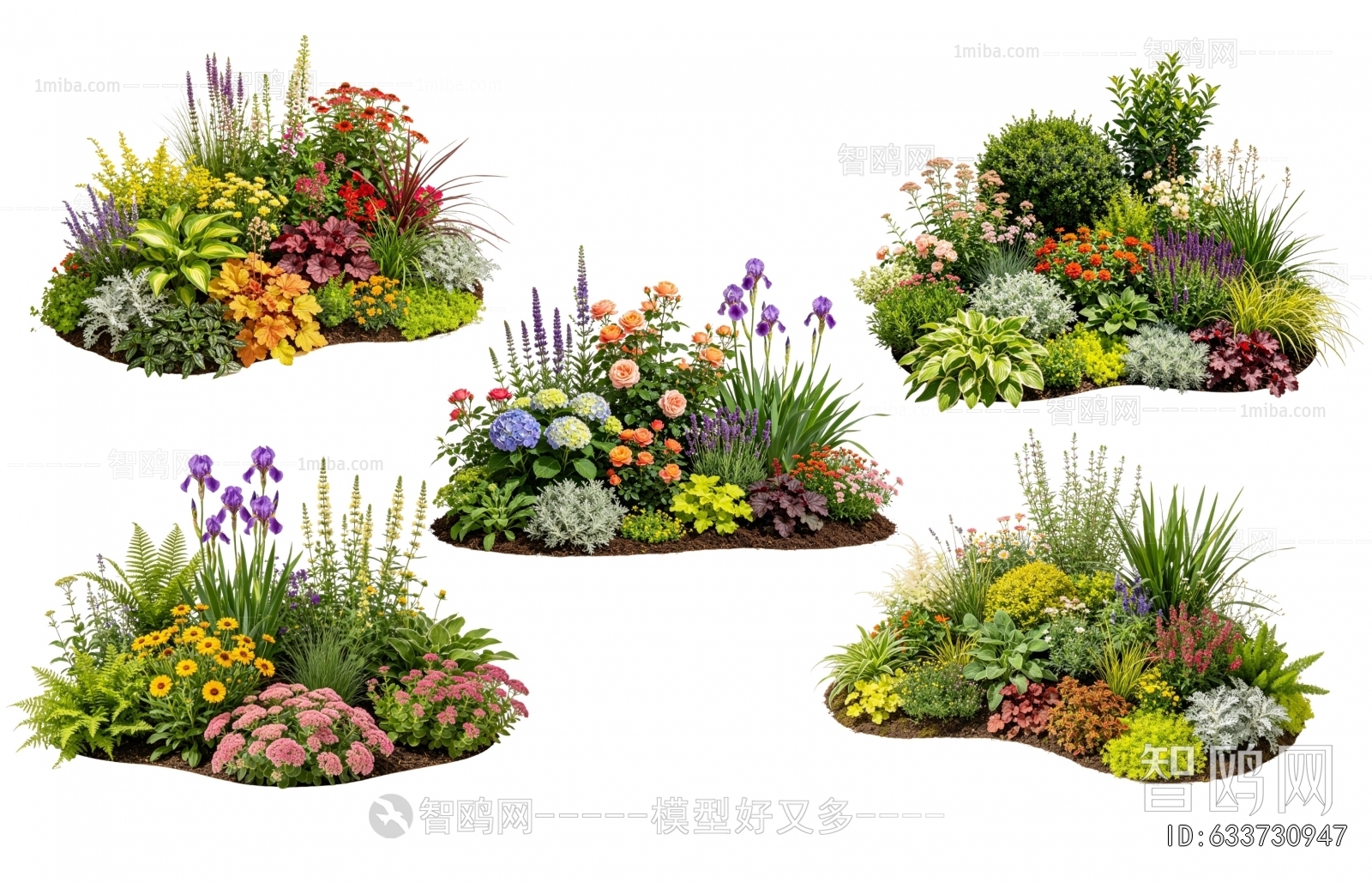 Modern Flowers And Grass
