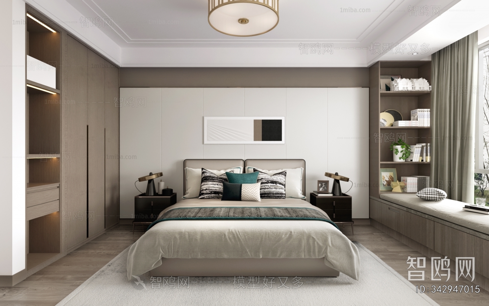 New Chinese Style Bedroom