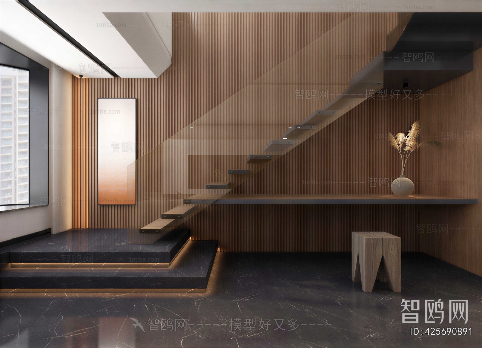 New Chinese Style Stairwell