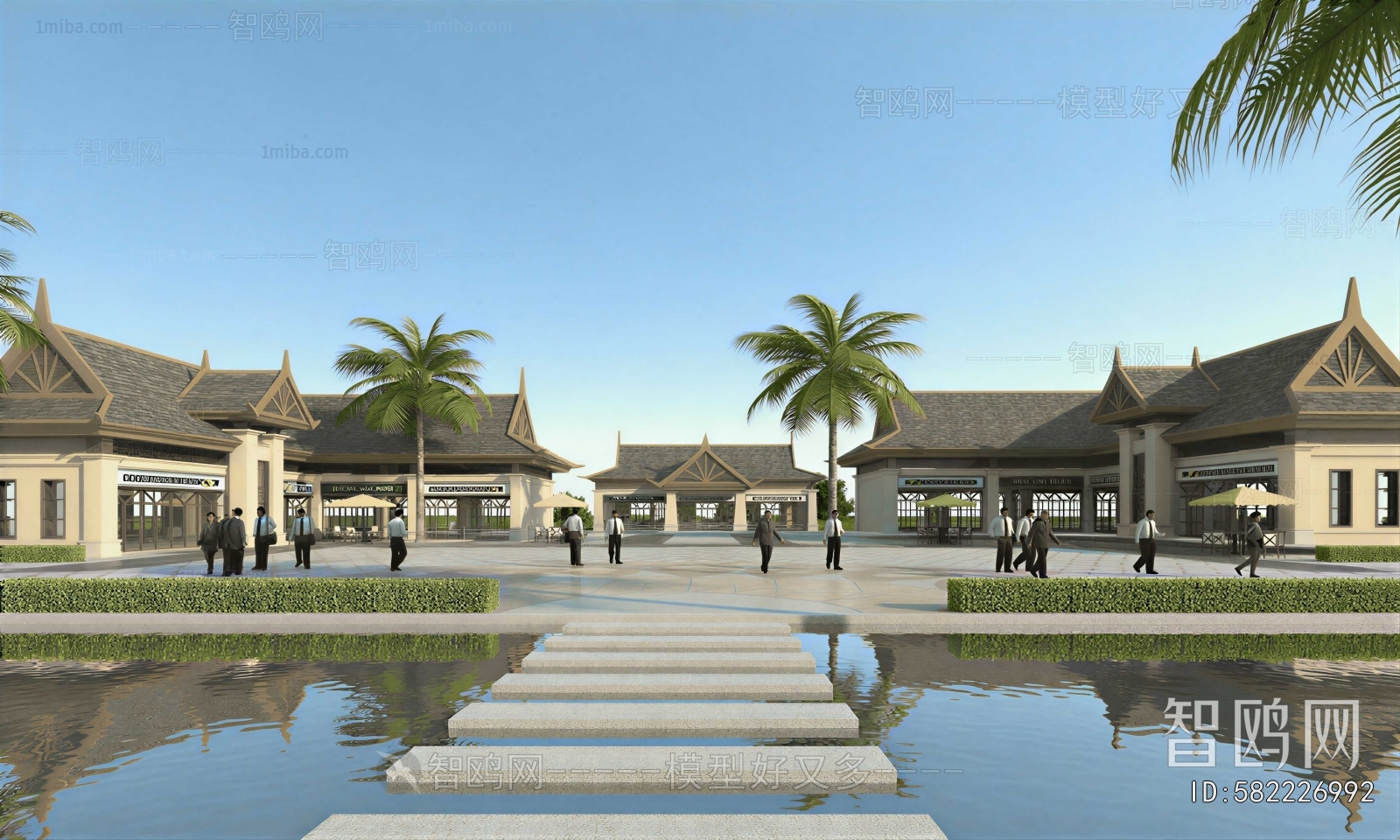 New Chinese Style Park Landscape