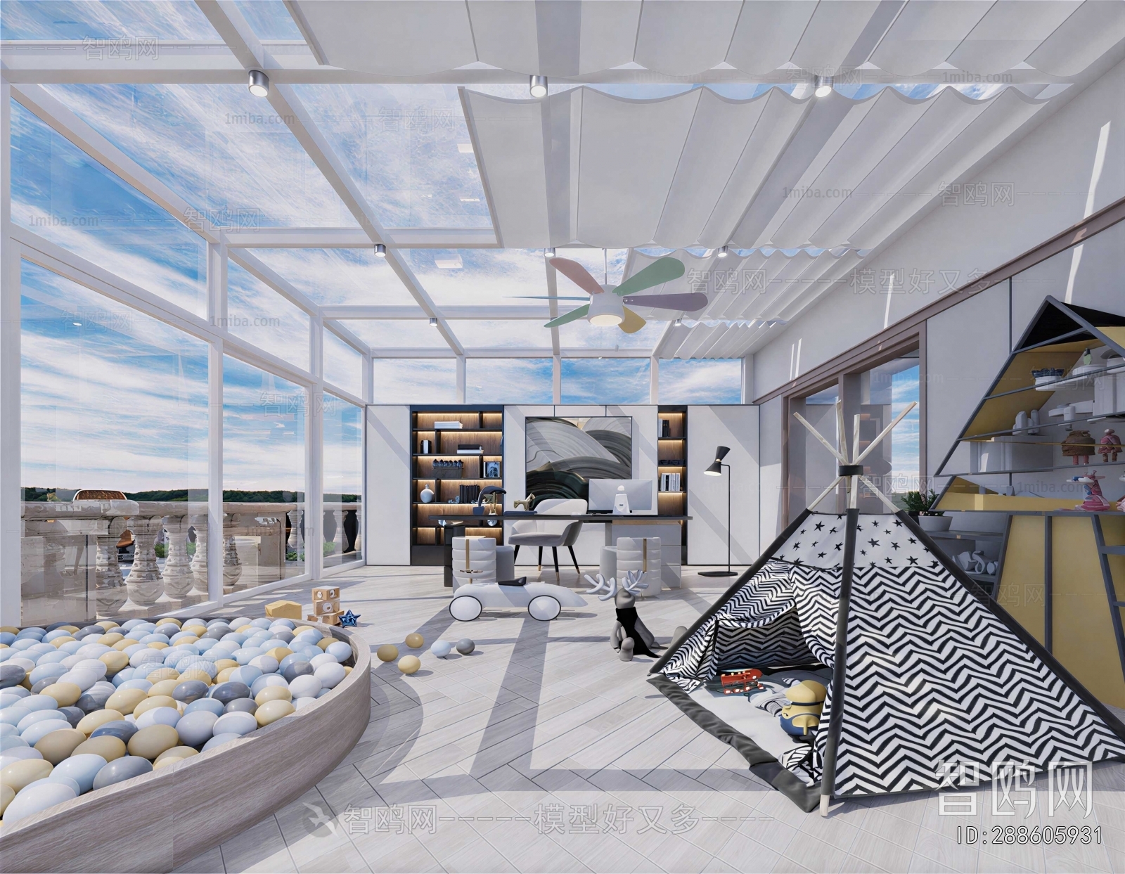 Modern Glass Sunshine Room