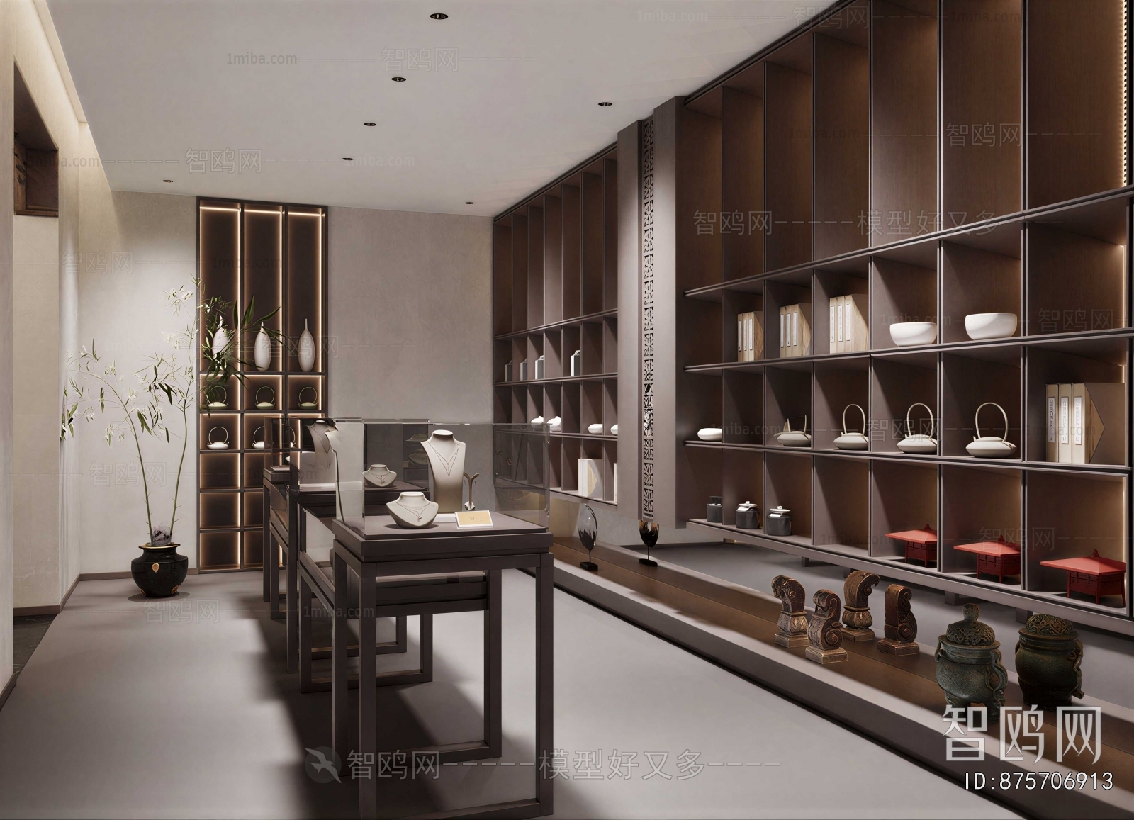 New Chinese Style Study Space