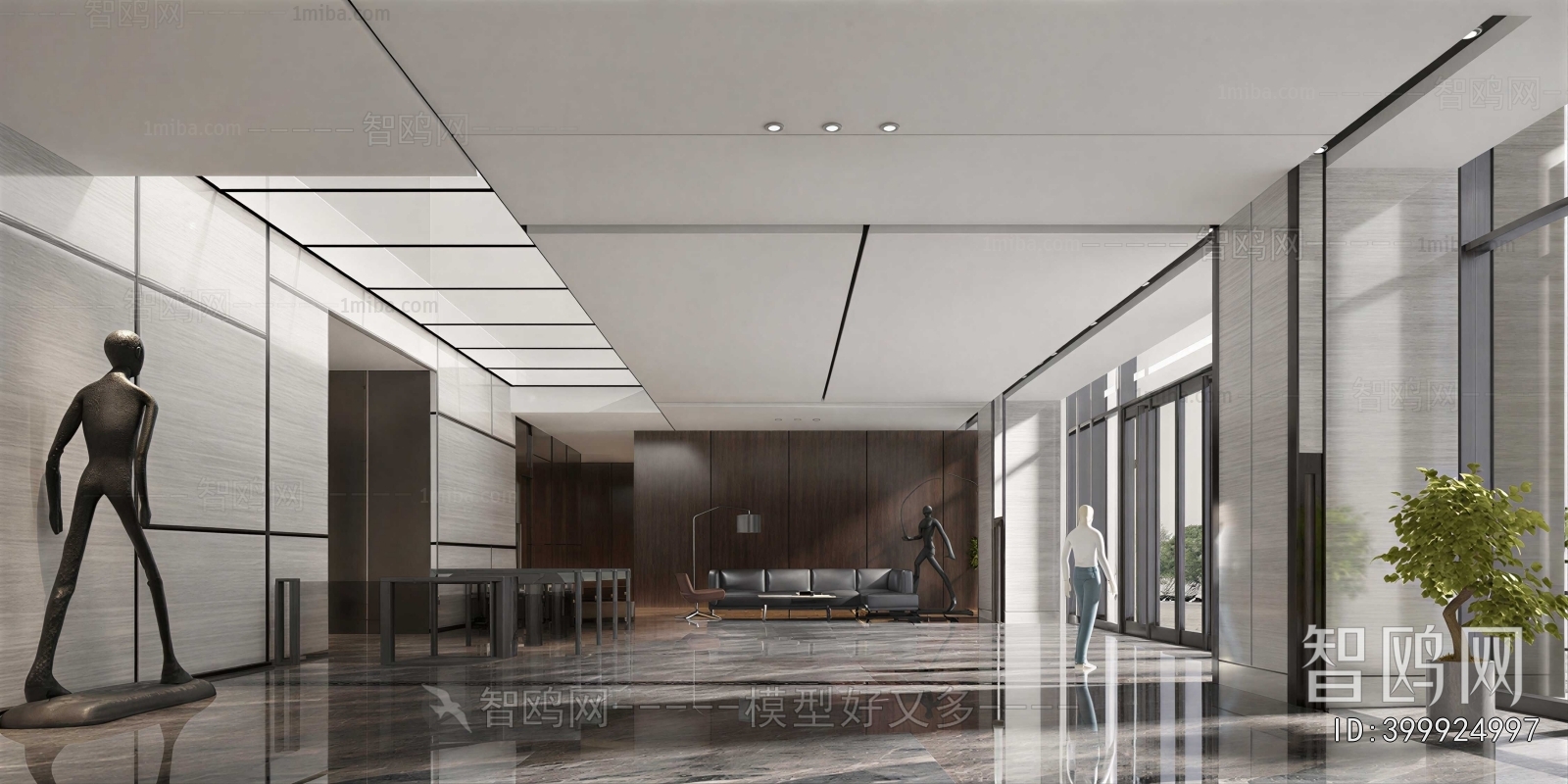 Modern Office Reception Desk