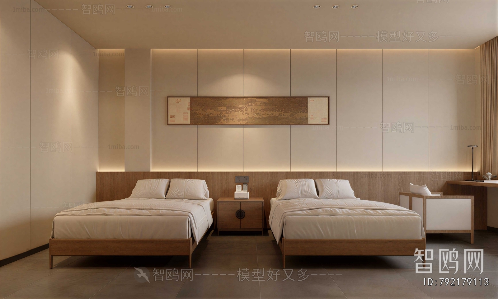 New Chinese Style Bedroom