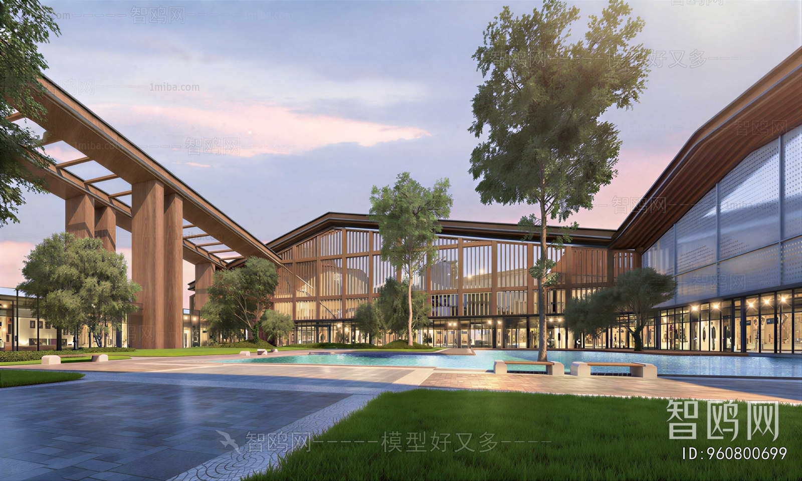 New Chinese Style Building Appearance