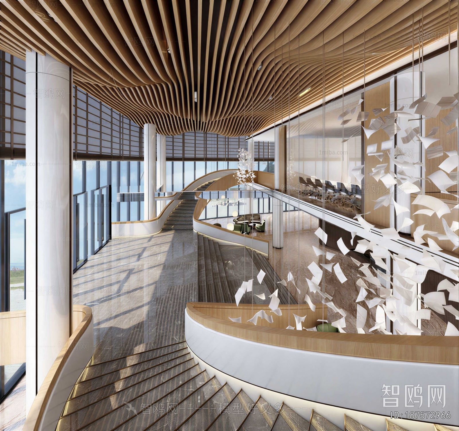 Modern Office Aisle