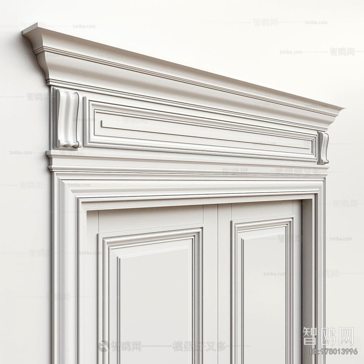 Simple European Style Double Door