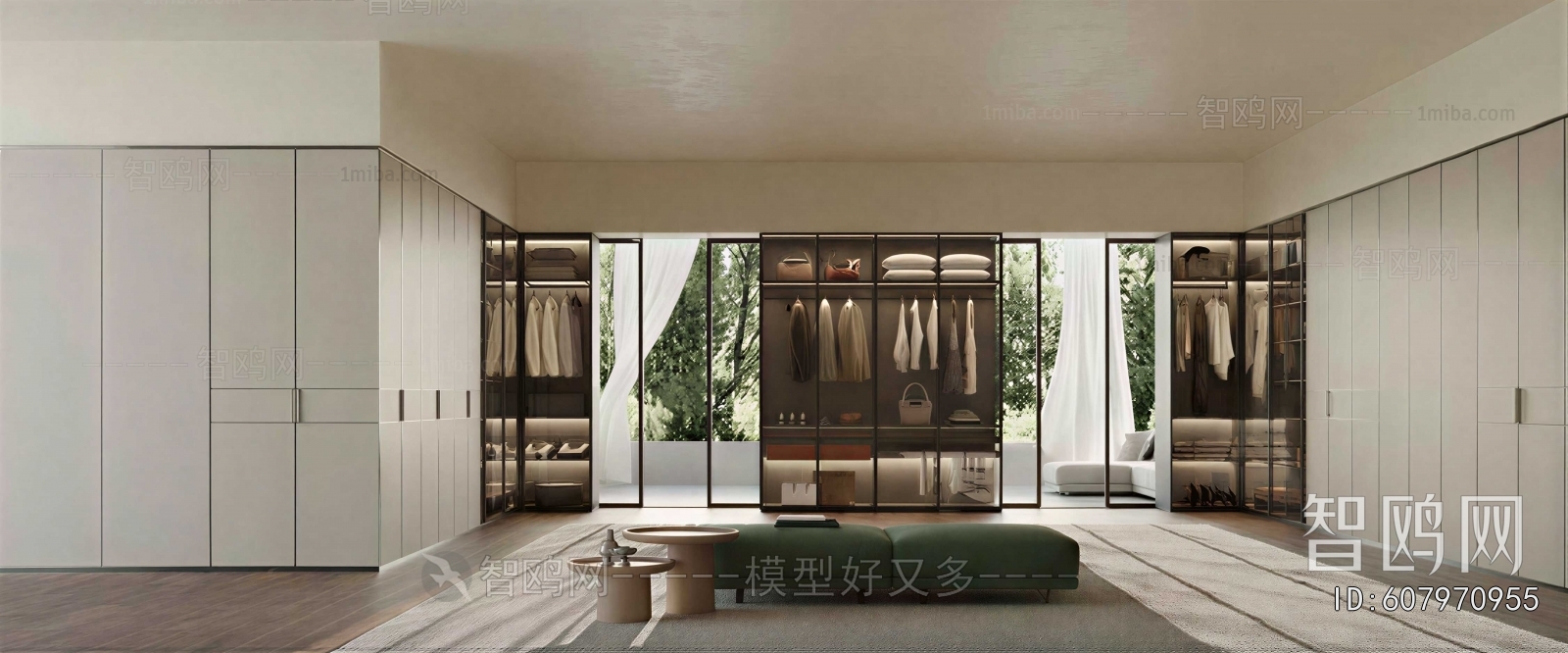 Modern Clothes Storage Area