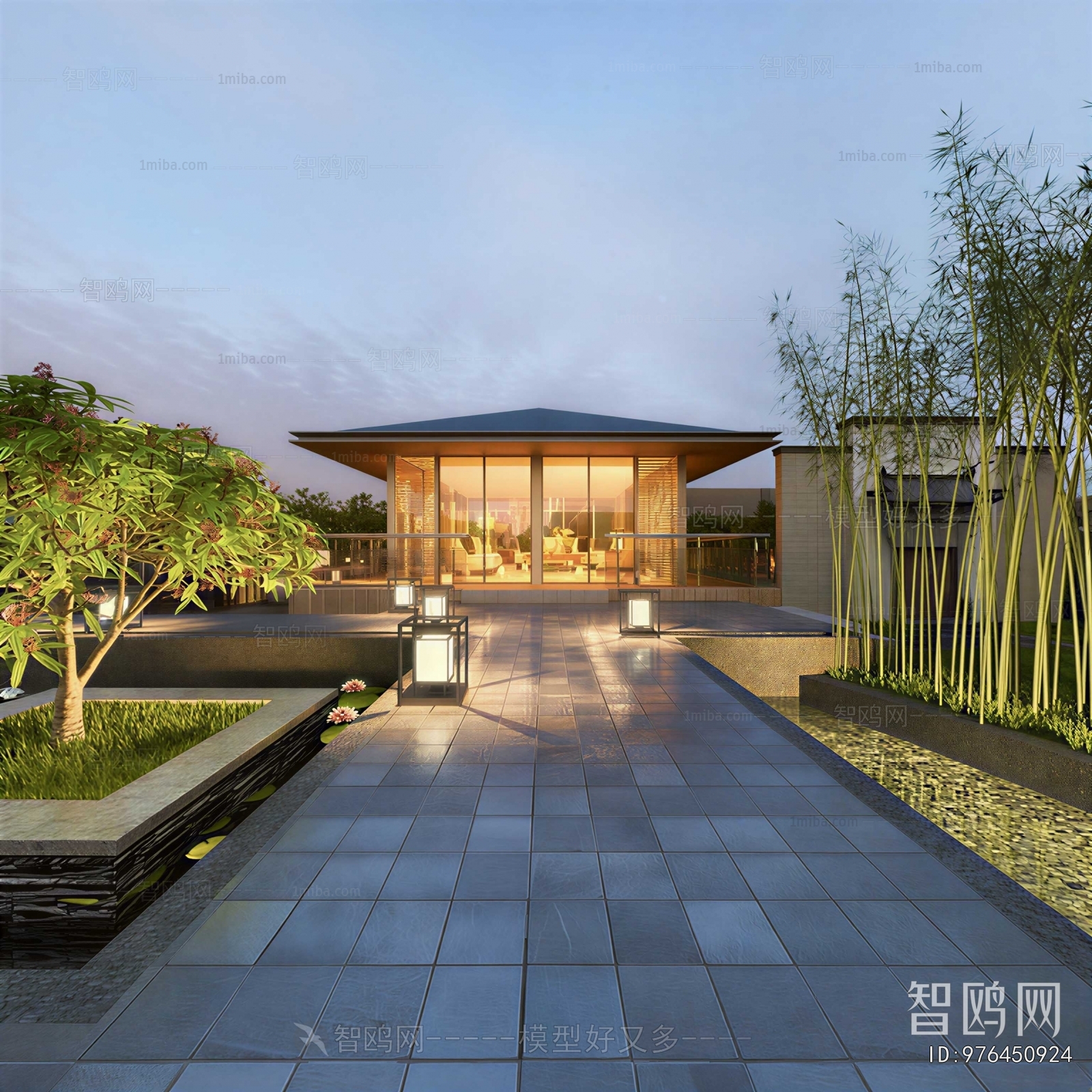 New Chinese Style Courtyard/landscape