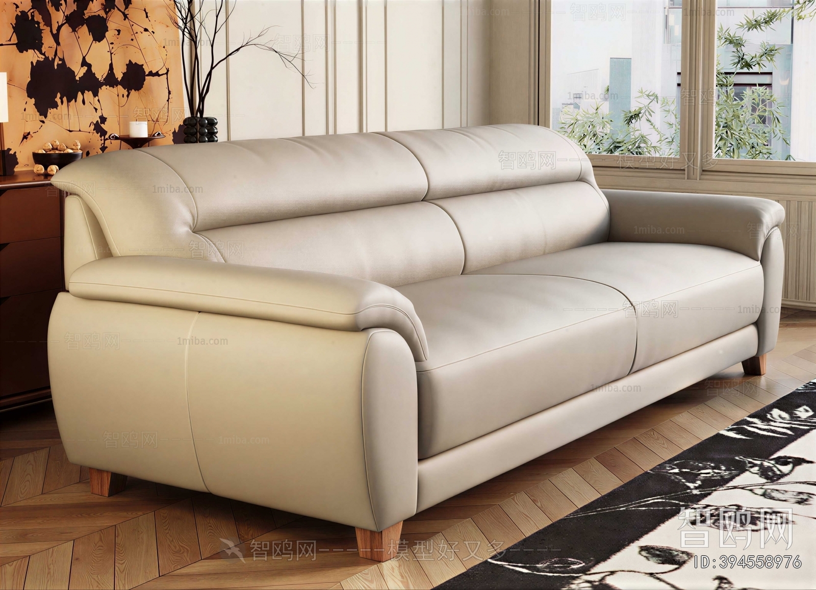 Modern Three-seat Sofa
