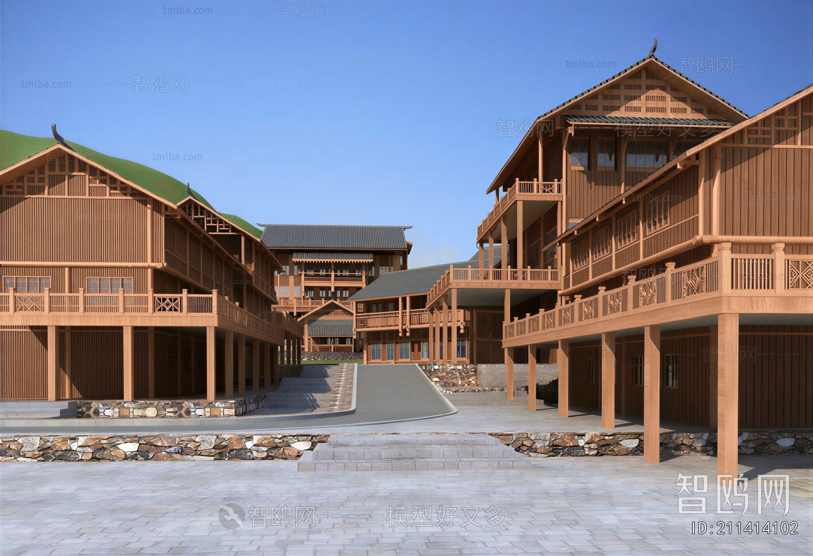 Chinese Style Ancient Architectural Buildings