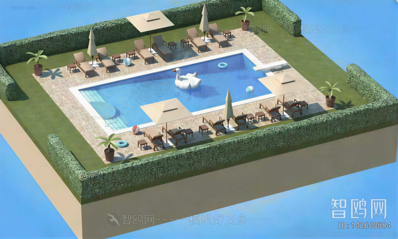Modern Architectural Bird's-eye View Planning