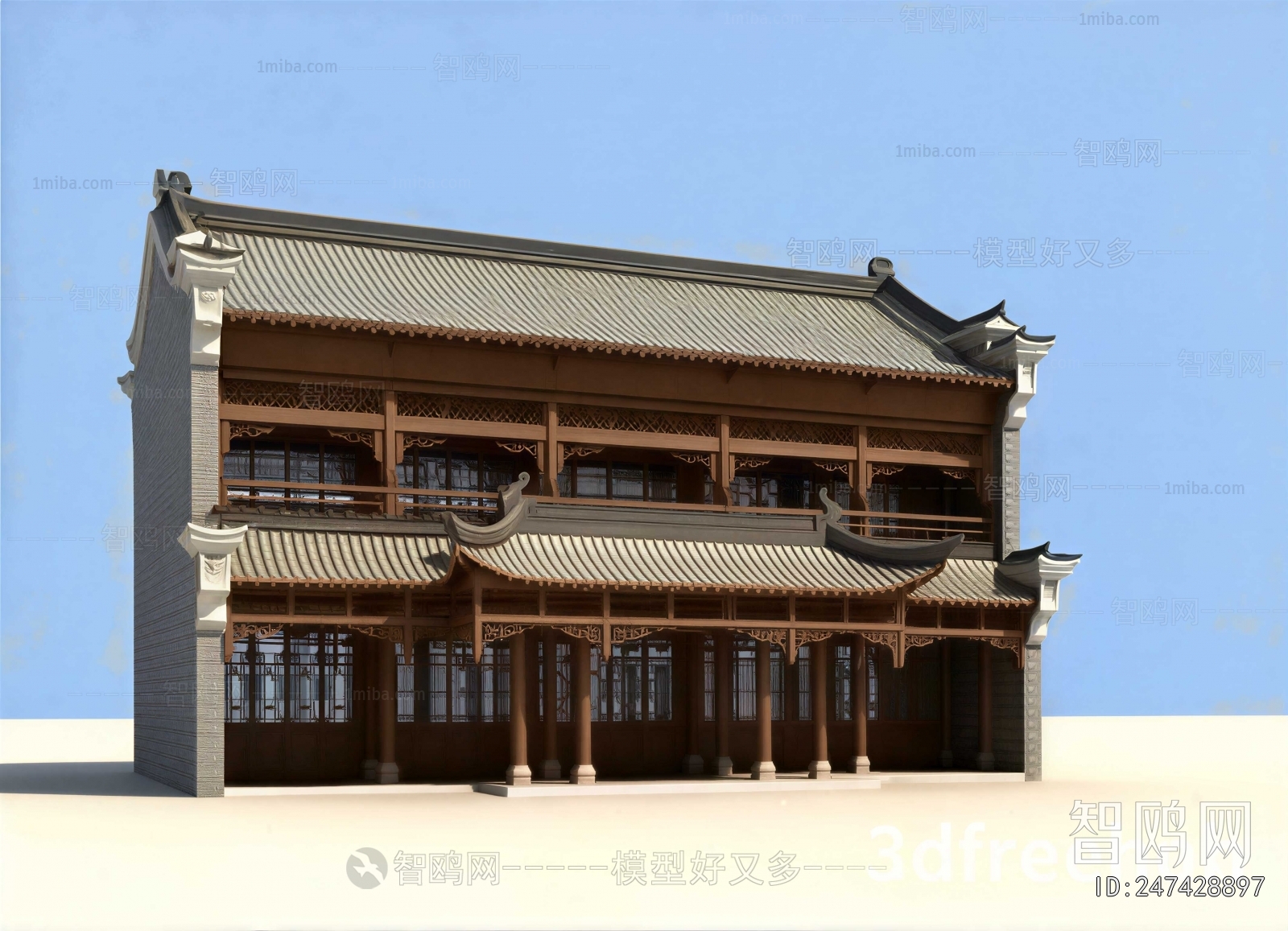 Chinese Style Ancient Architectural Buildings