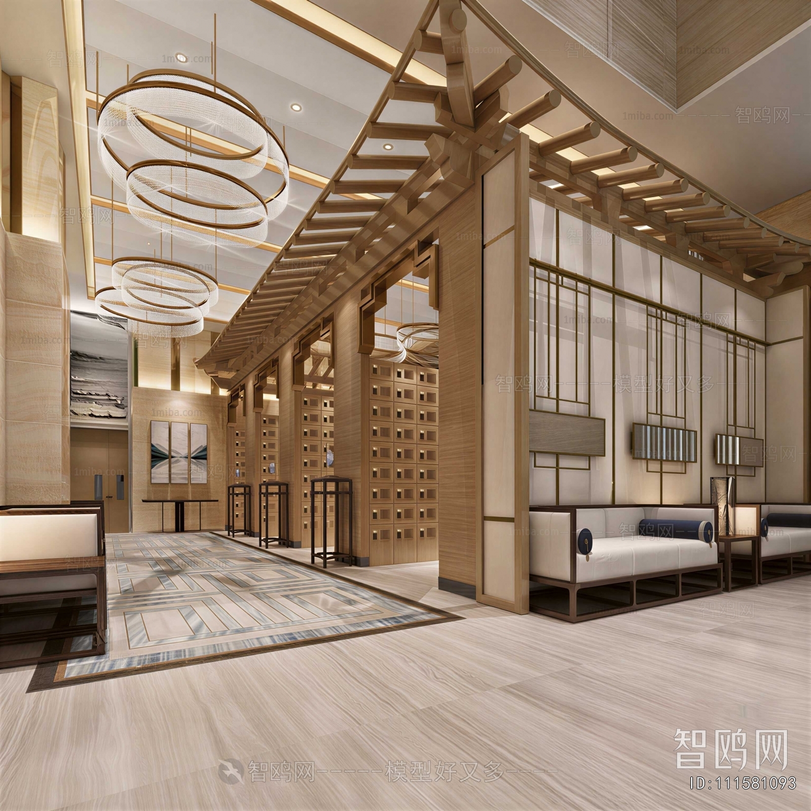 New Chinese Style Office Reception Desk