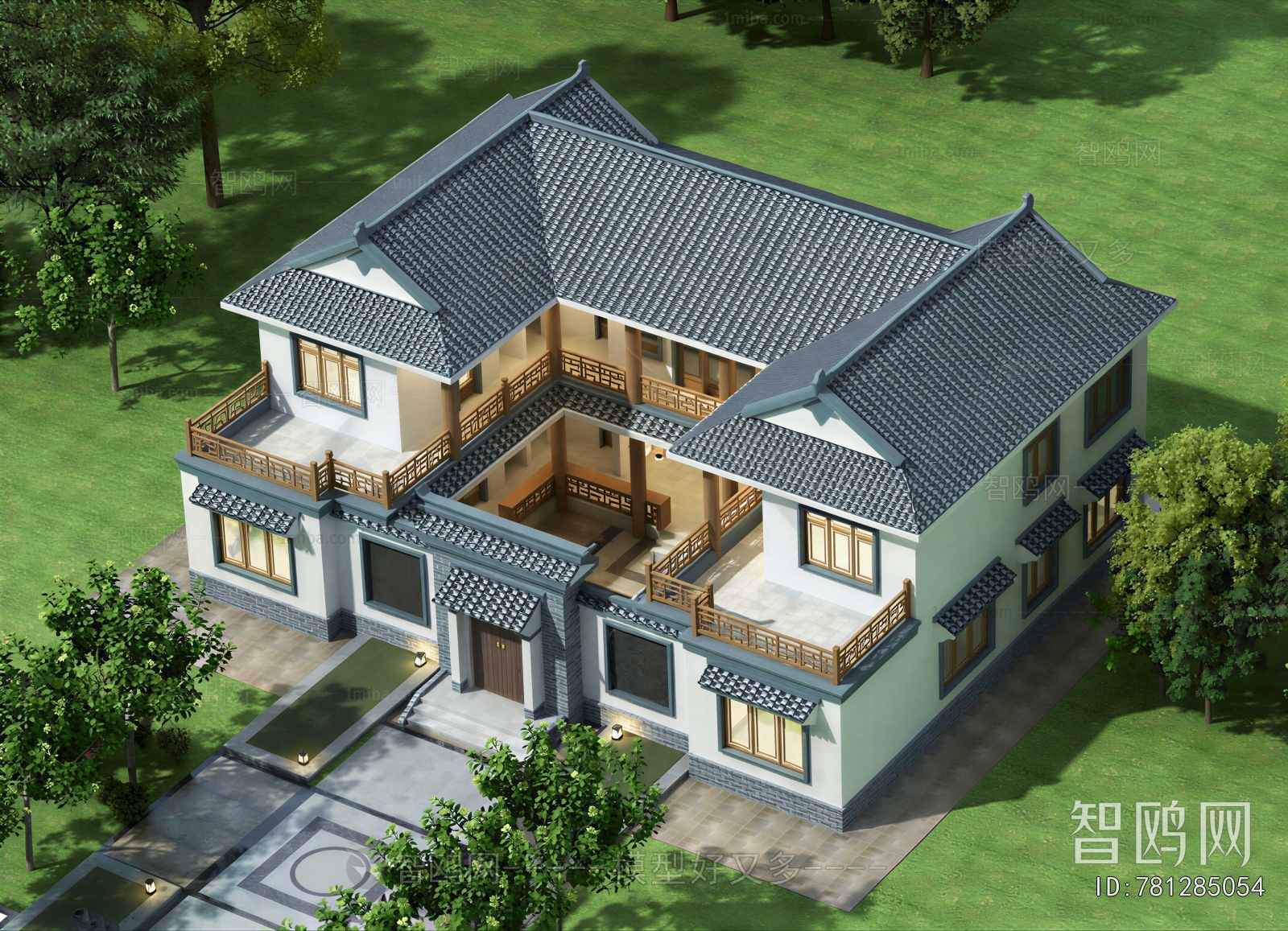 Chinese Style Villa Appearance