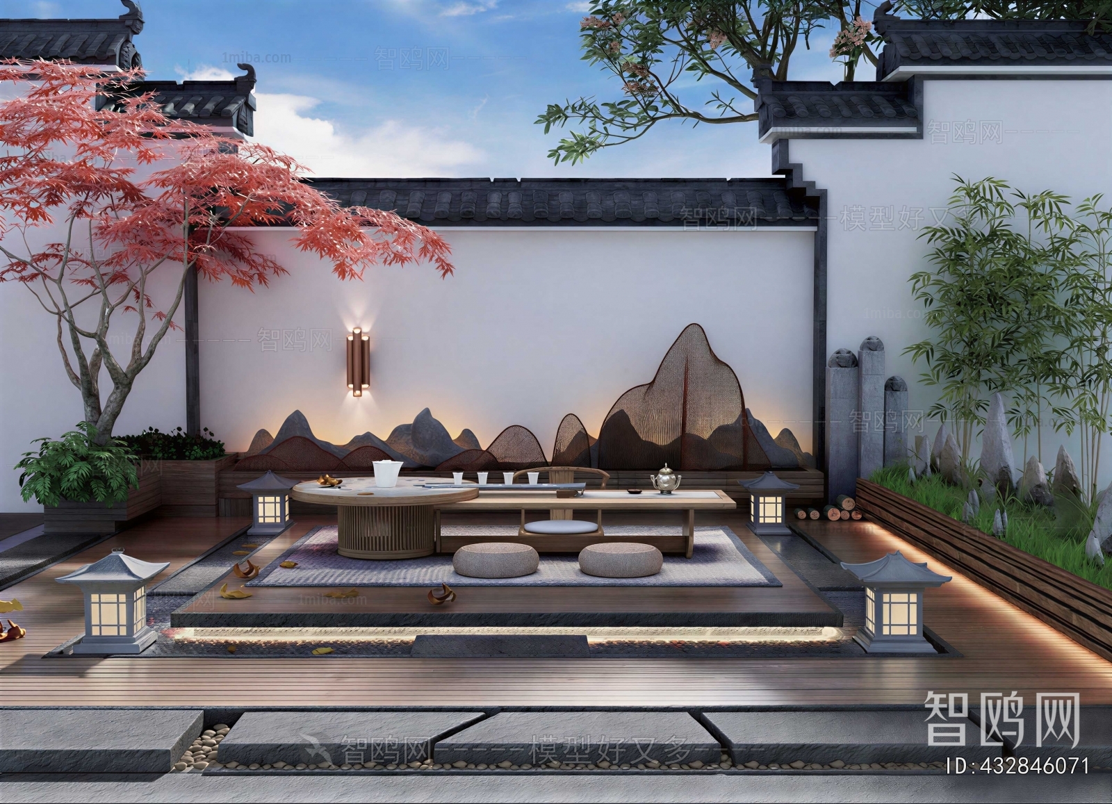 New Chinese Style Courtyard/landscape