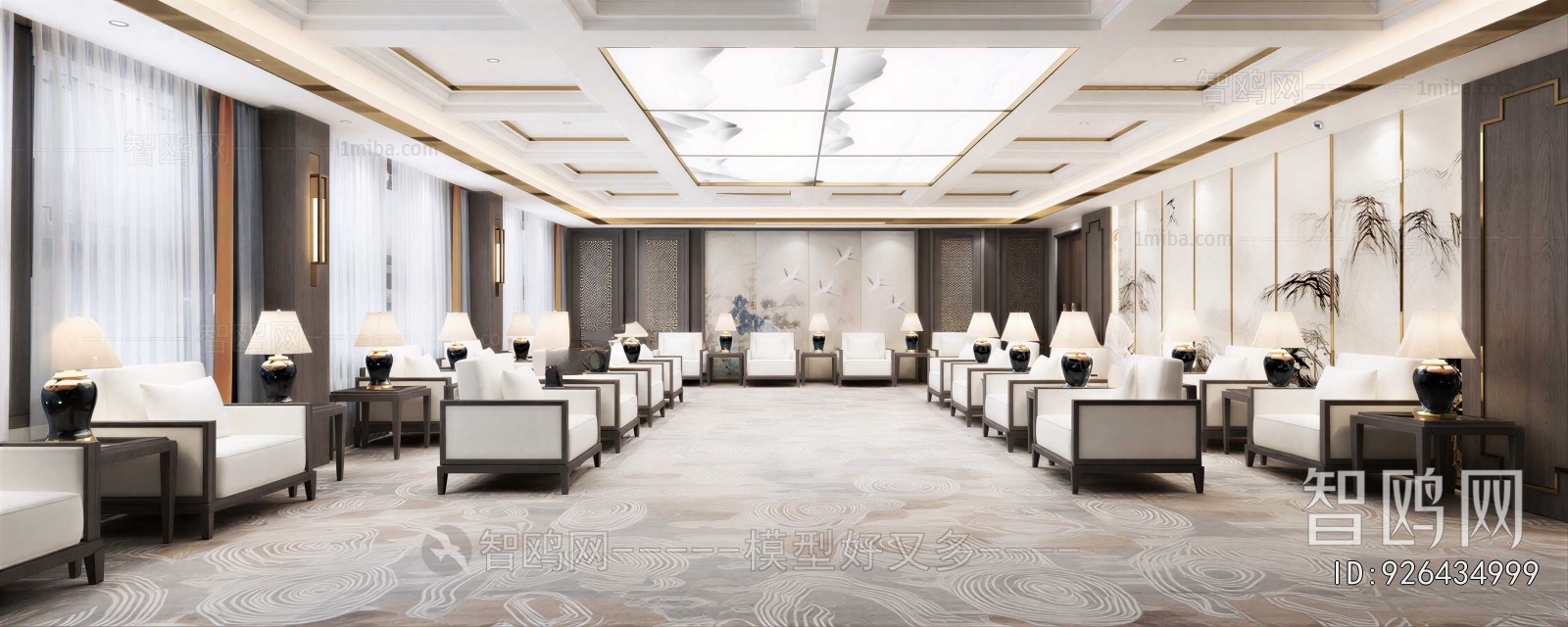 New Chinese Style Reception Room