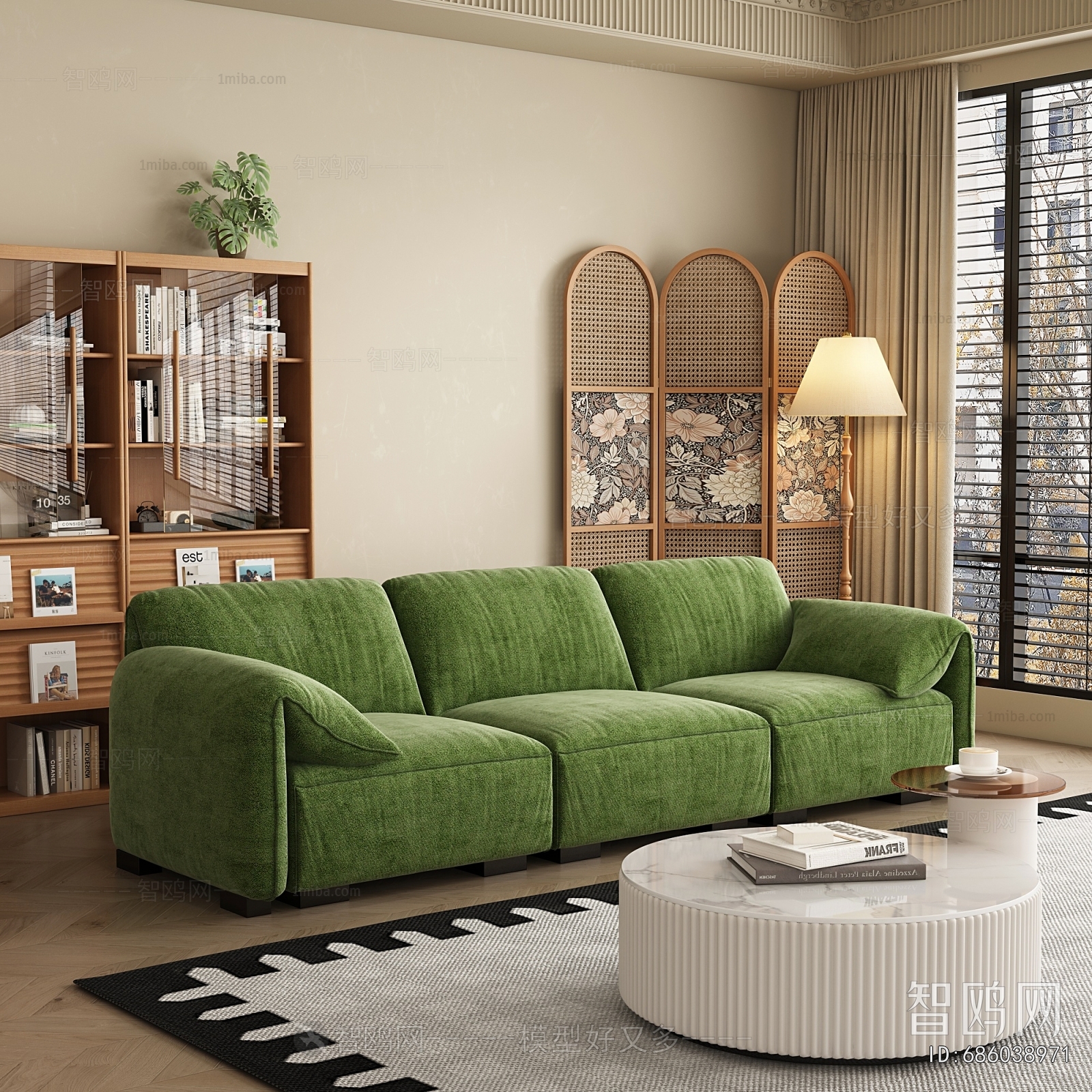 Modern Three-seat Sofa