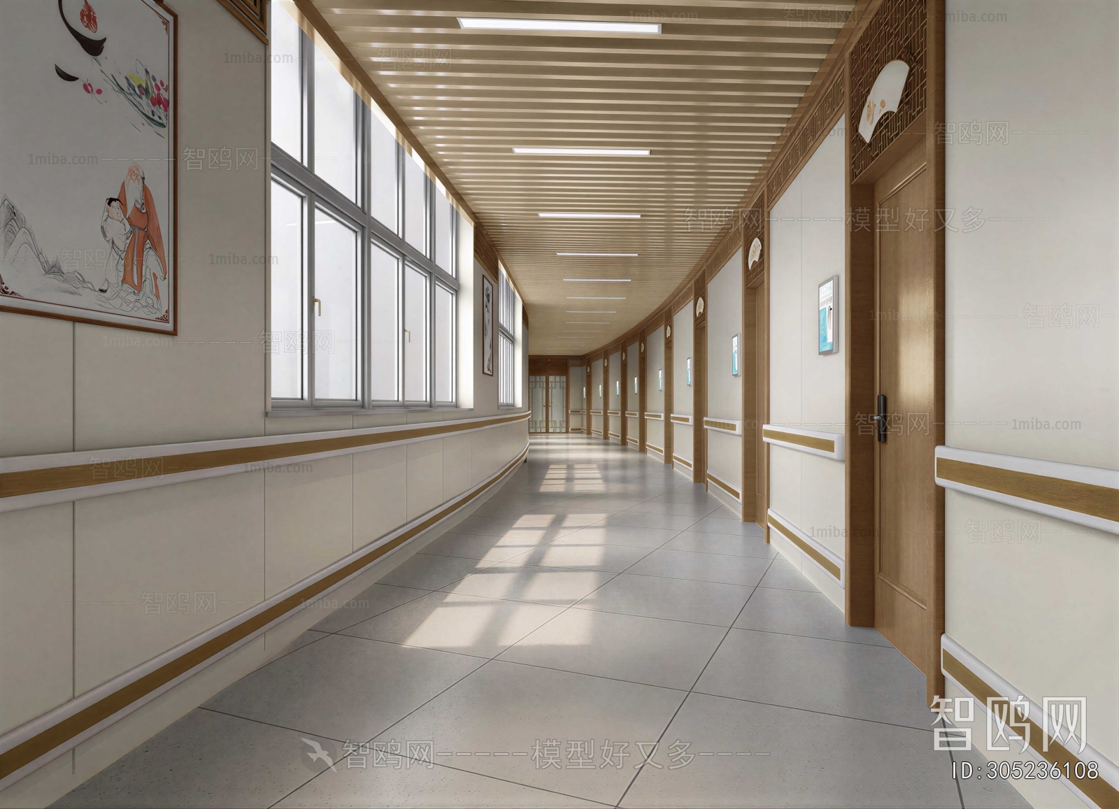 Modern Office Aisle