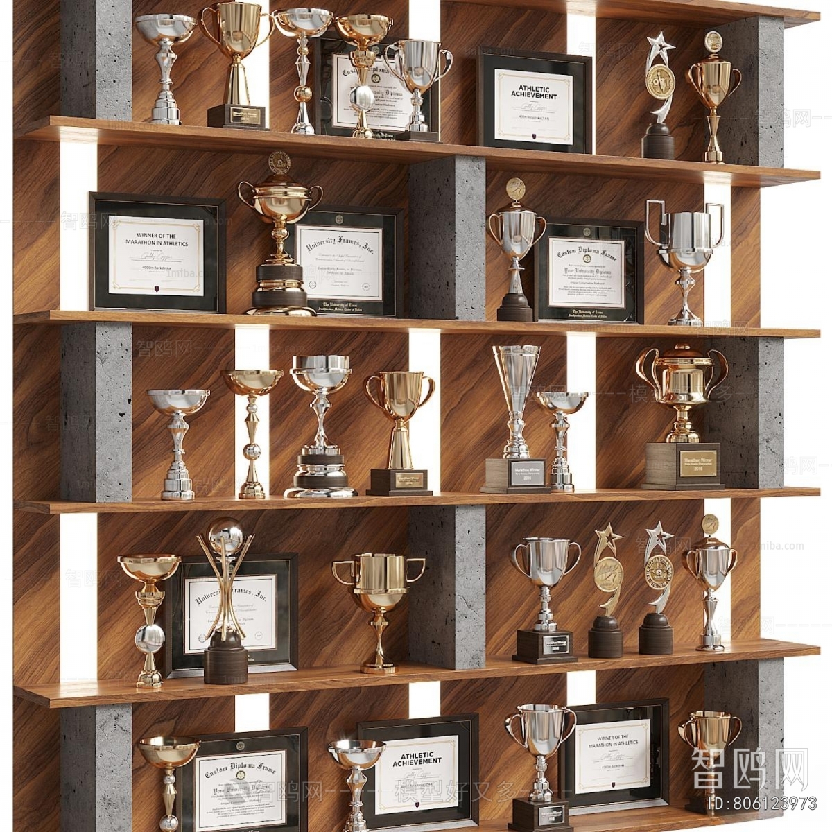 Modern Flag/badge/trophy/certificate