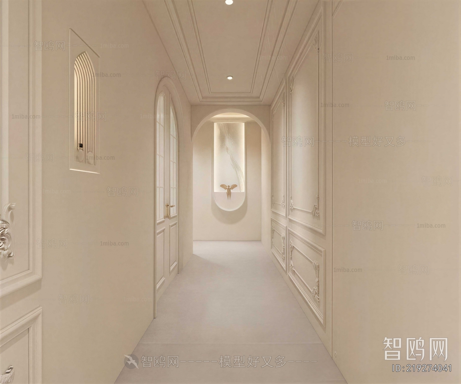 French Style Hallway