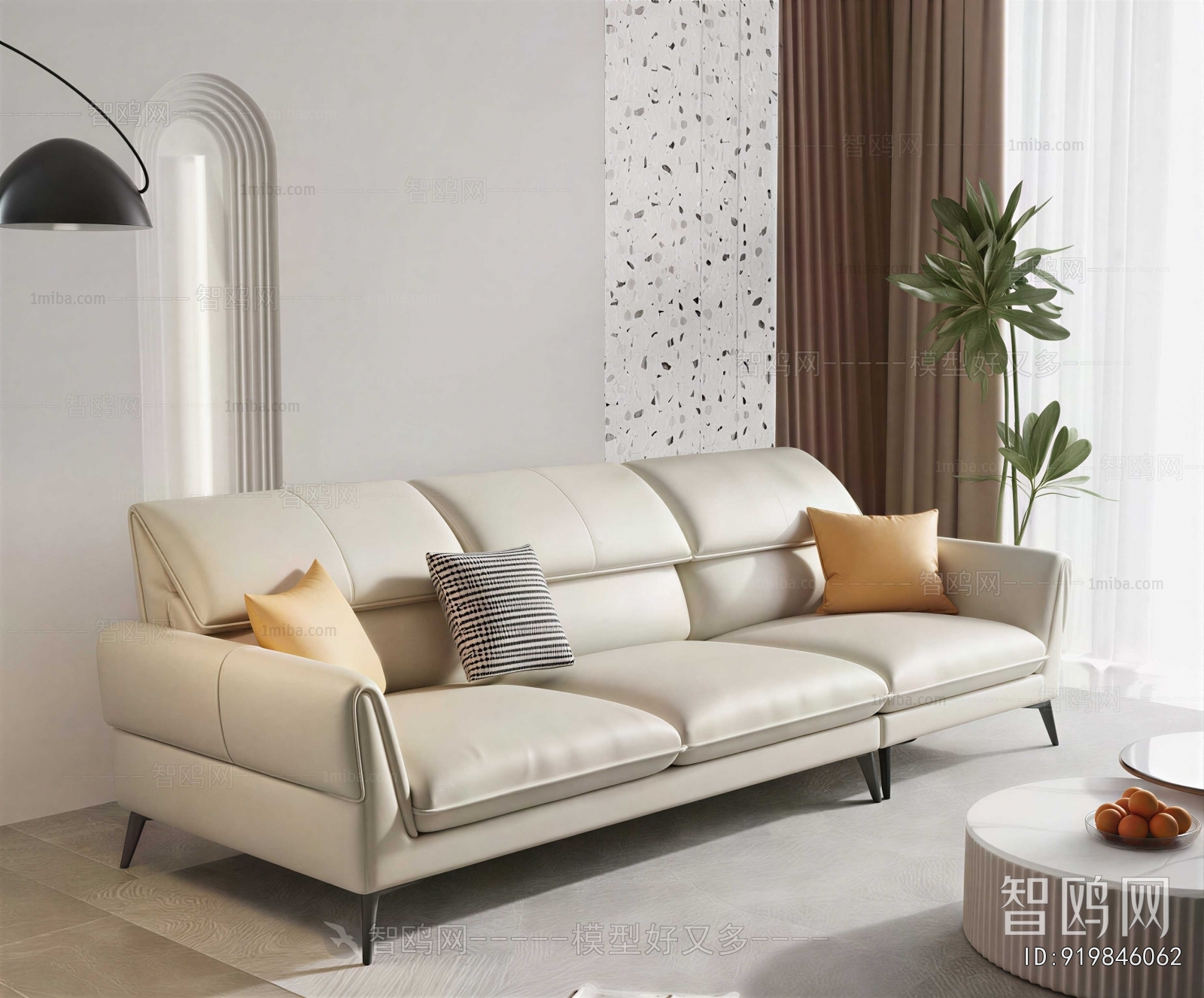 Modern Three-seat Sofa