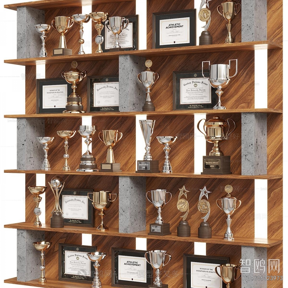 Modern Flag/badge/trophy/certificate