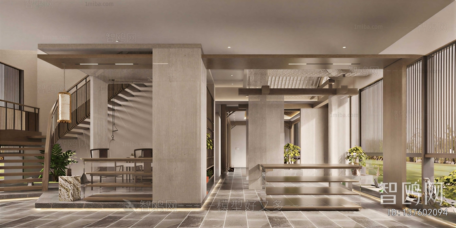 Modern Office Reception Desk