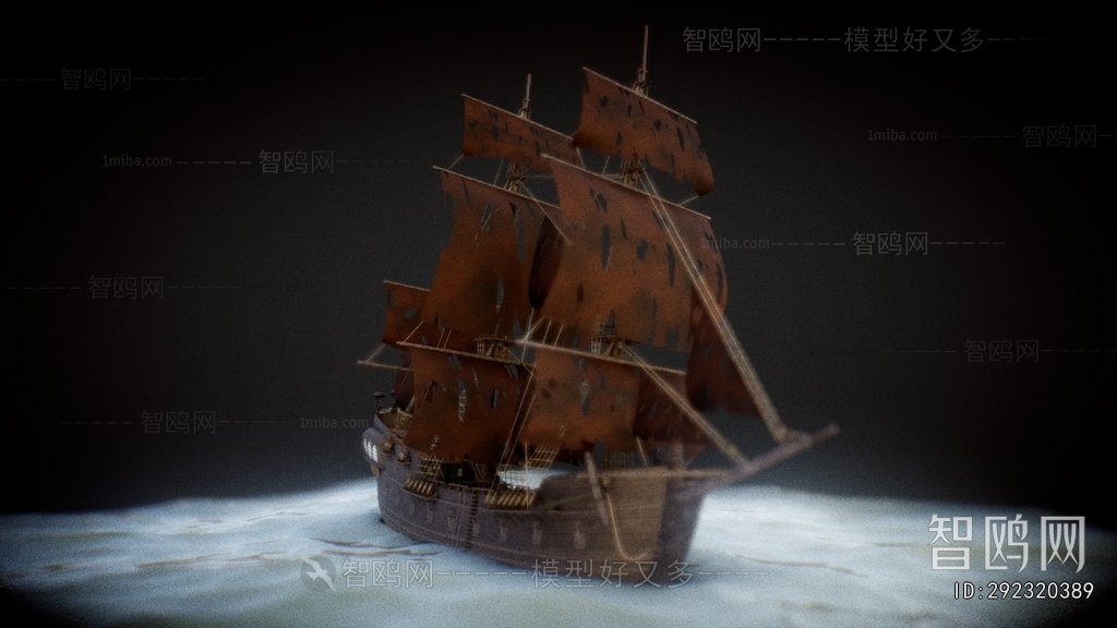 Retro Style Ship