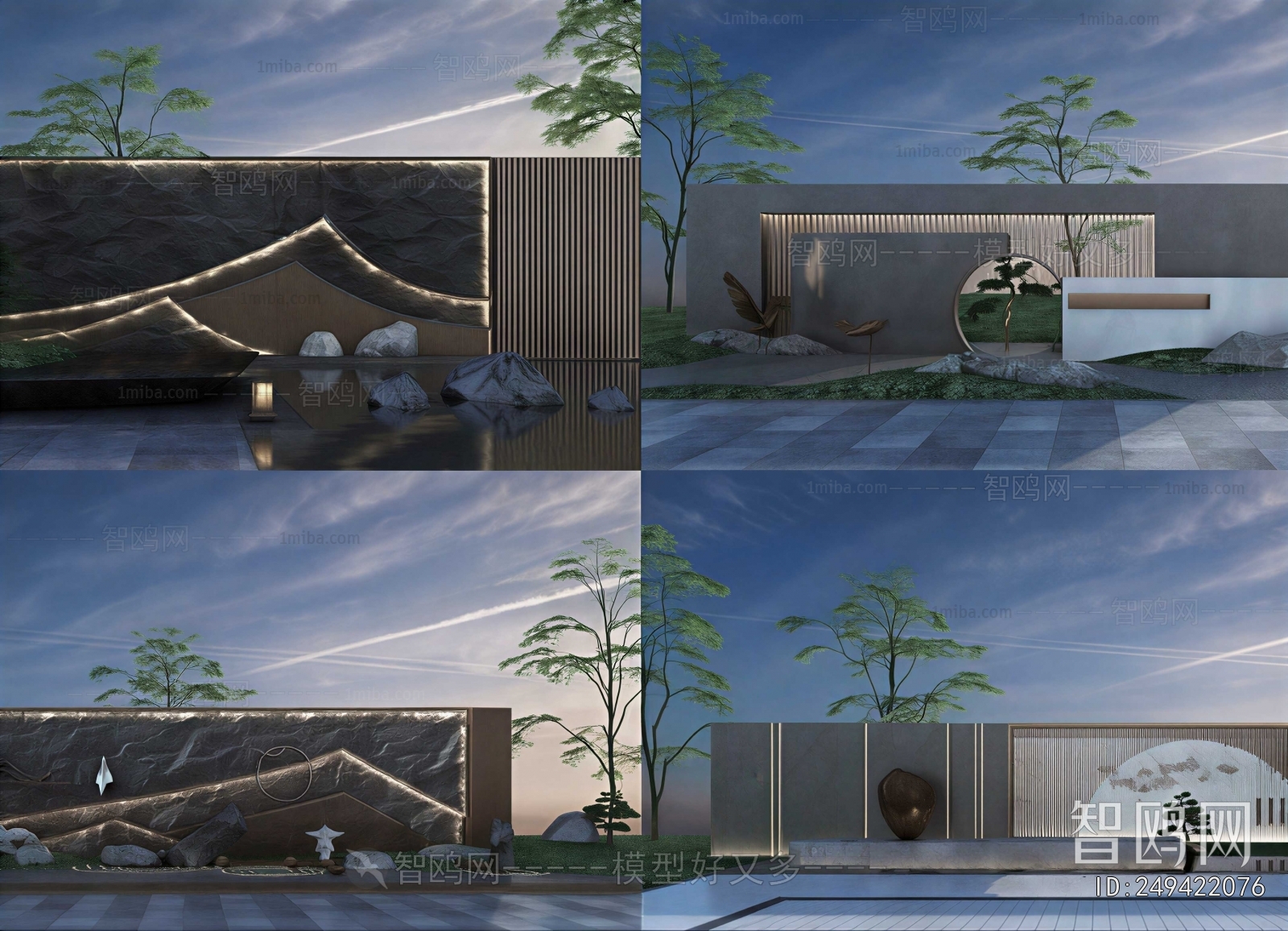 New Chinese Style Courtyard/landscape