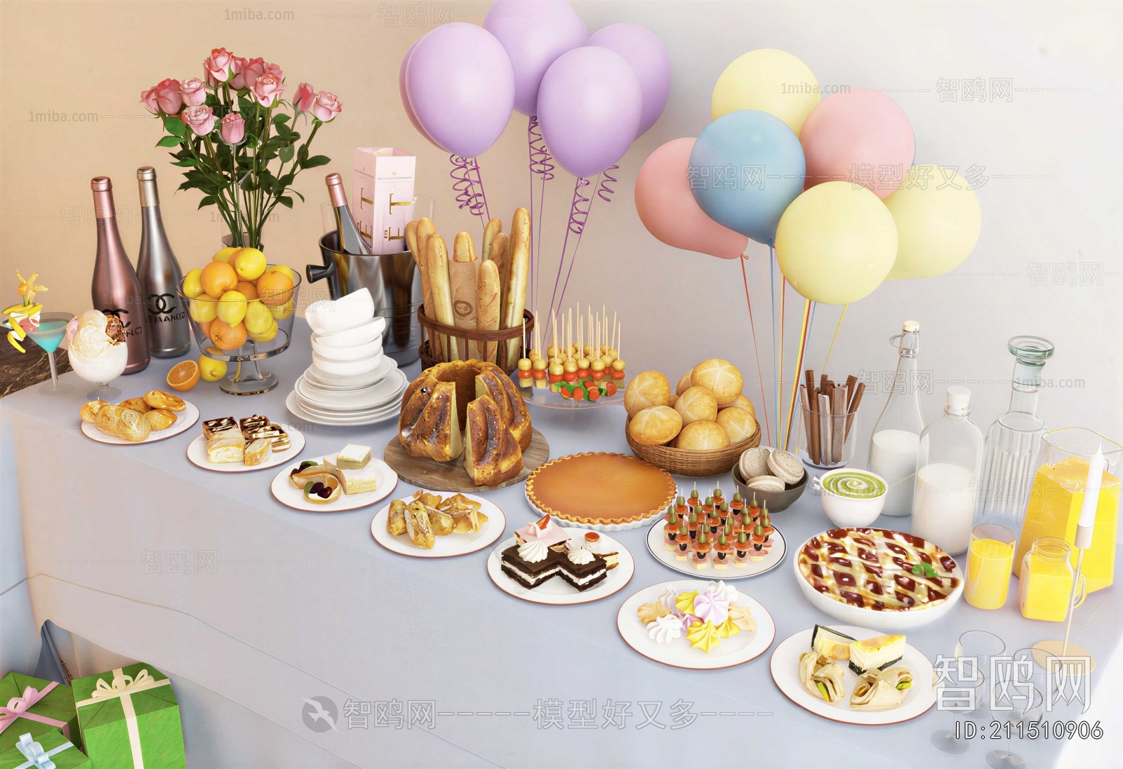 Modern Bread Cake