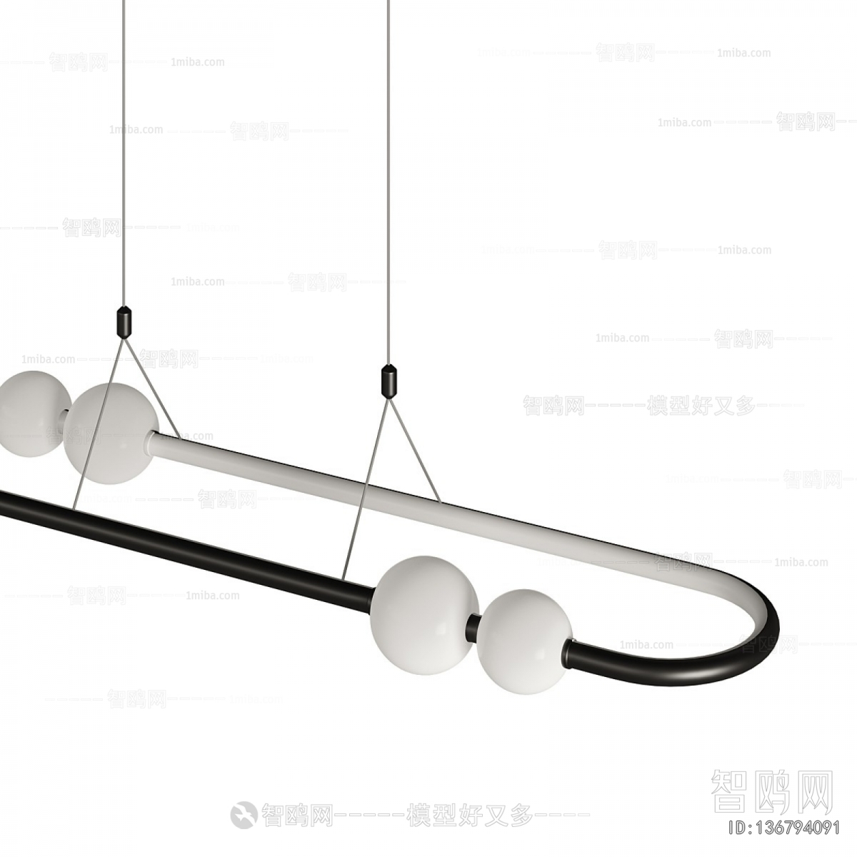 Modern Long Chandelier