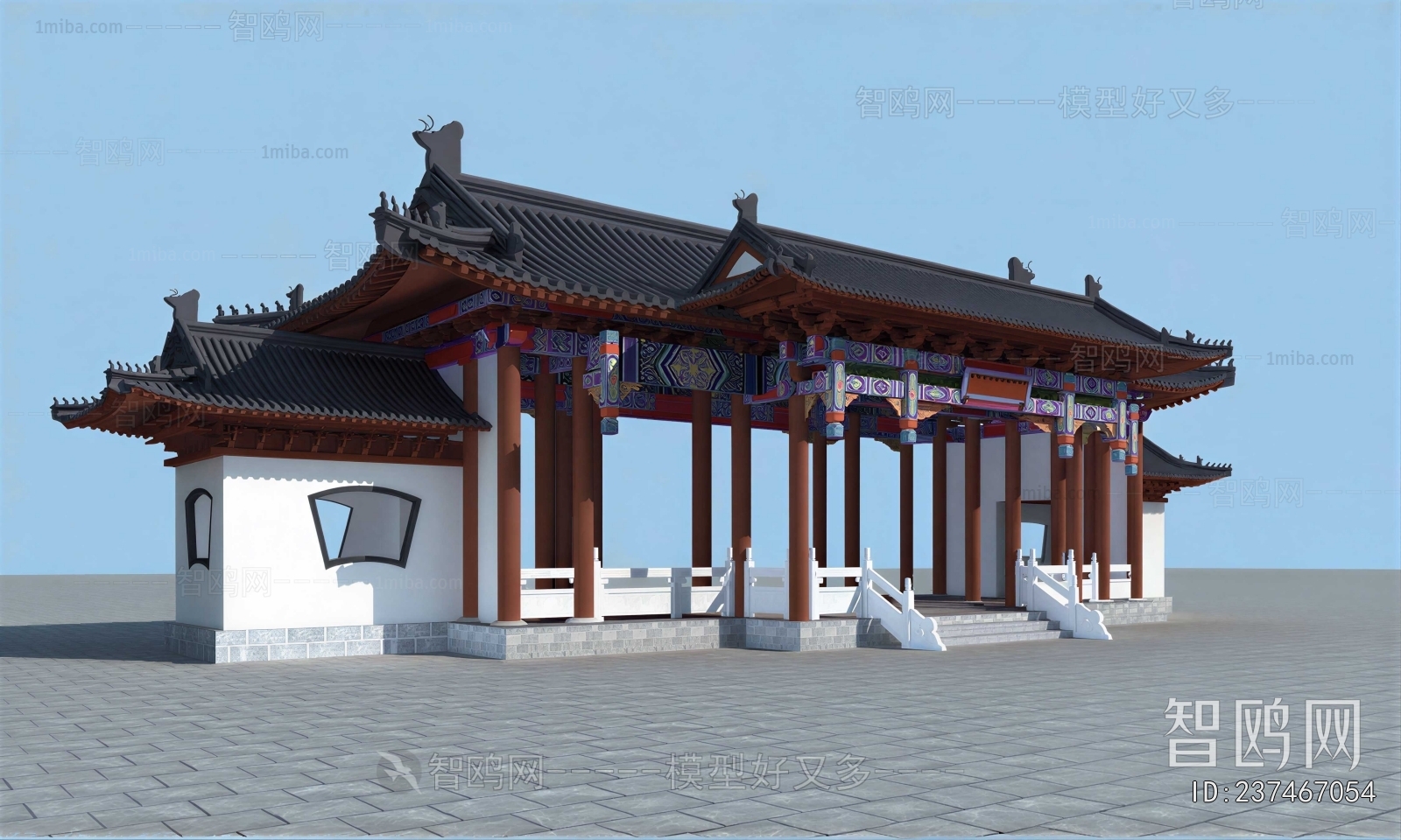 Chinese Style Ancient Architectural Buildings