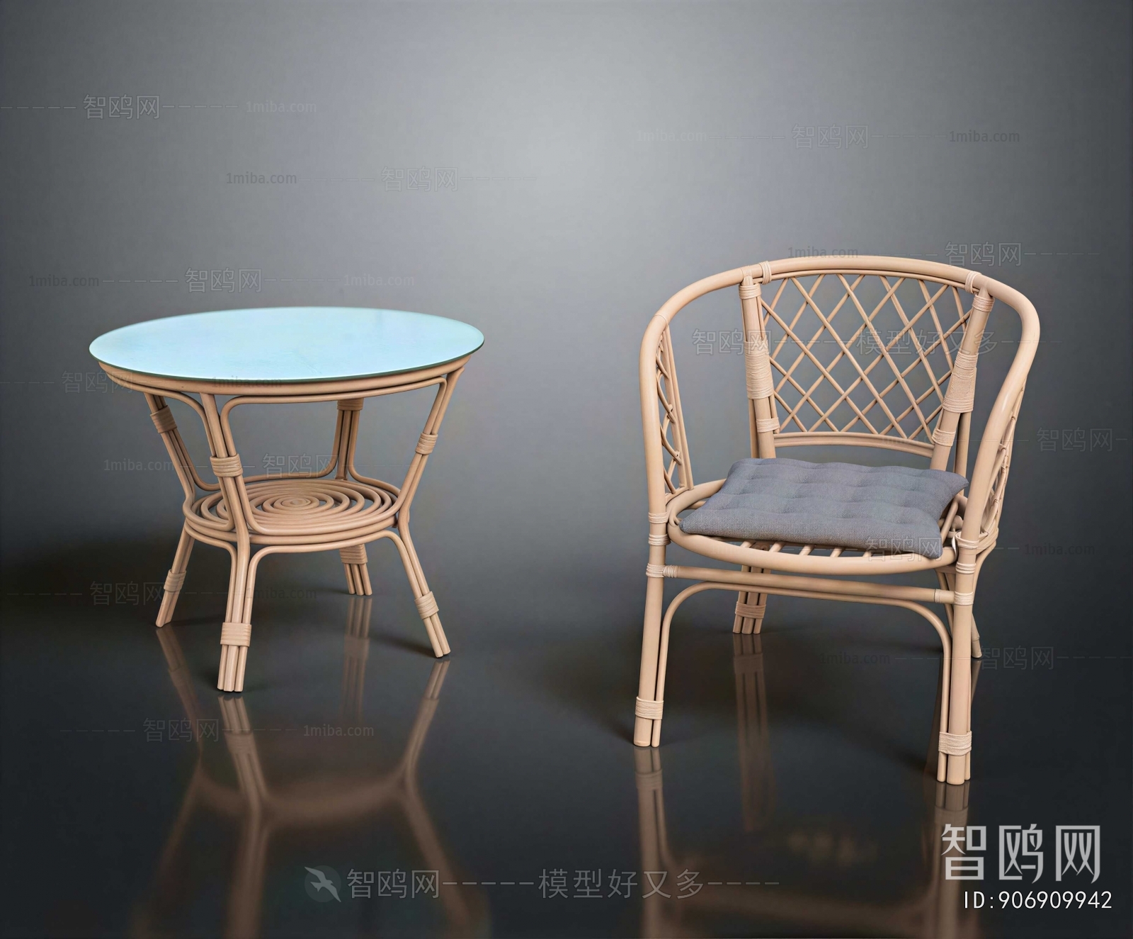 Wabi-sabi Style Lounge Chair