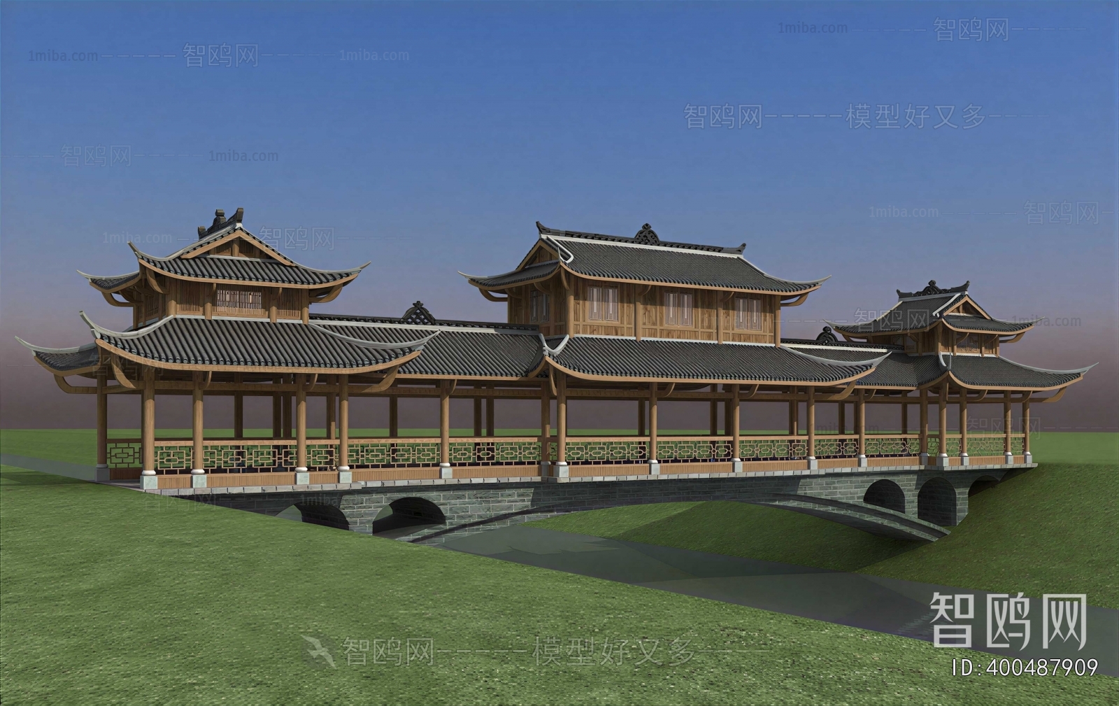 Chinese Style Ancient Architectural Buildings