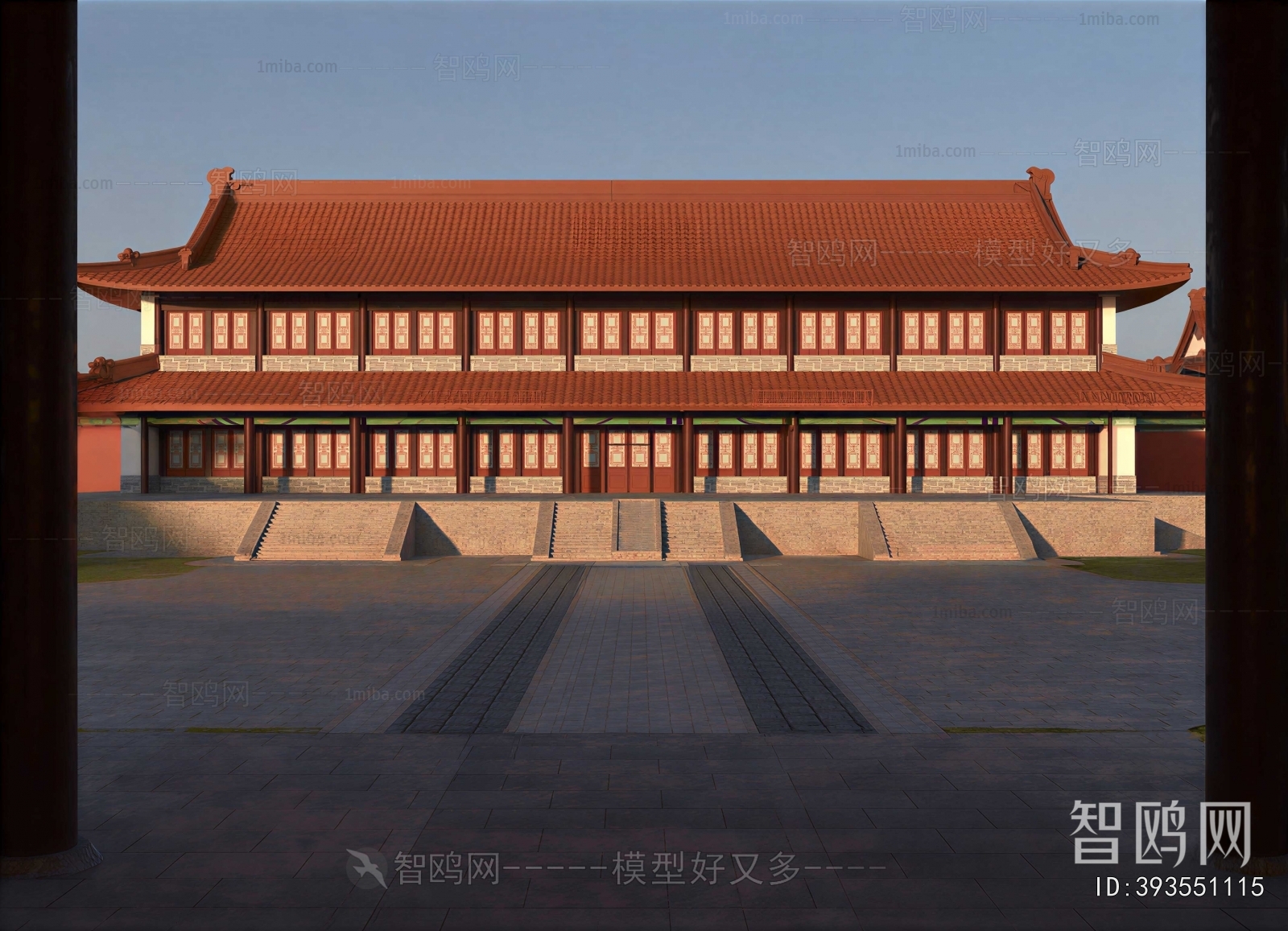 New Chinese Style Ancient Architectural Buildings