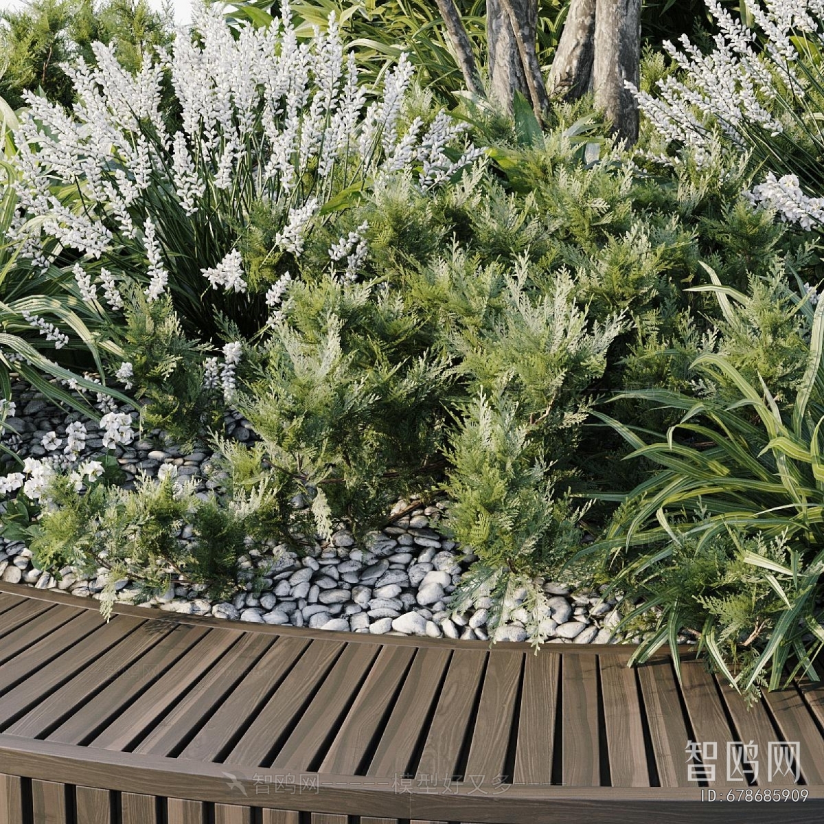 Modern Potted Green Plant