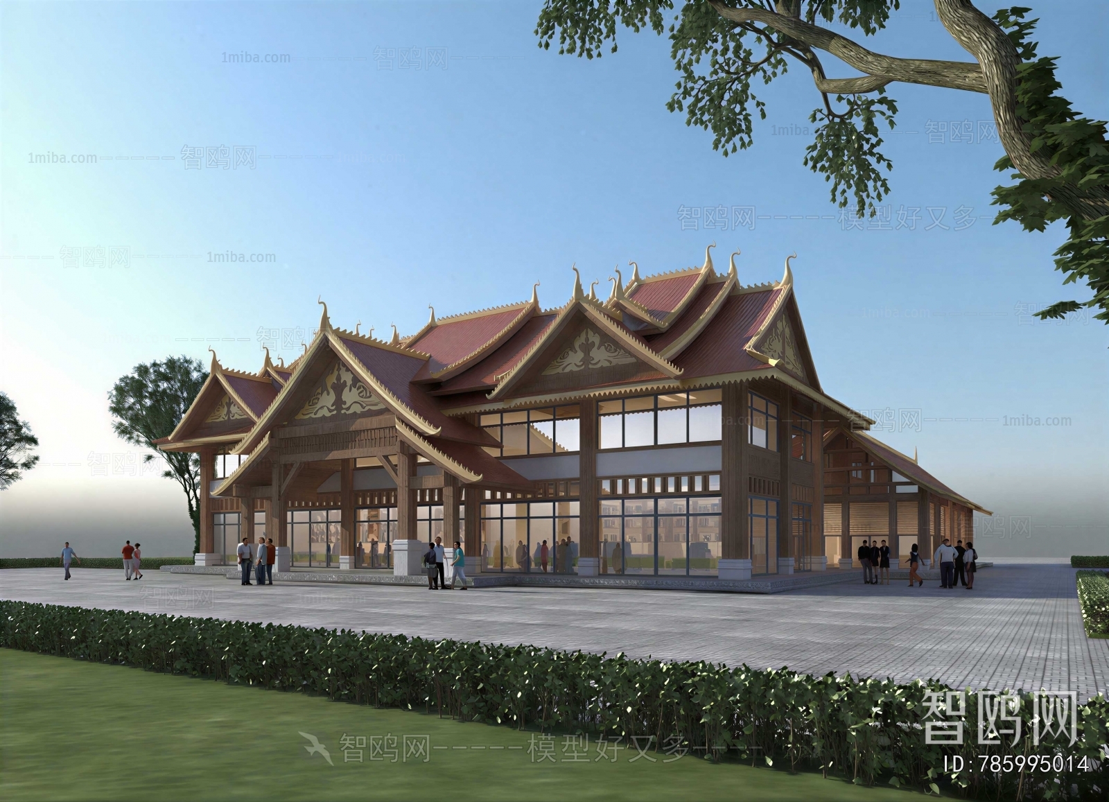 New Chinese Style Building Appearance