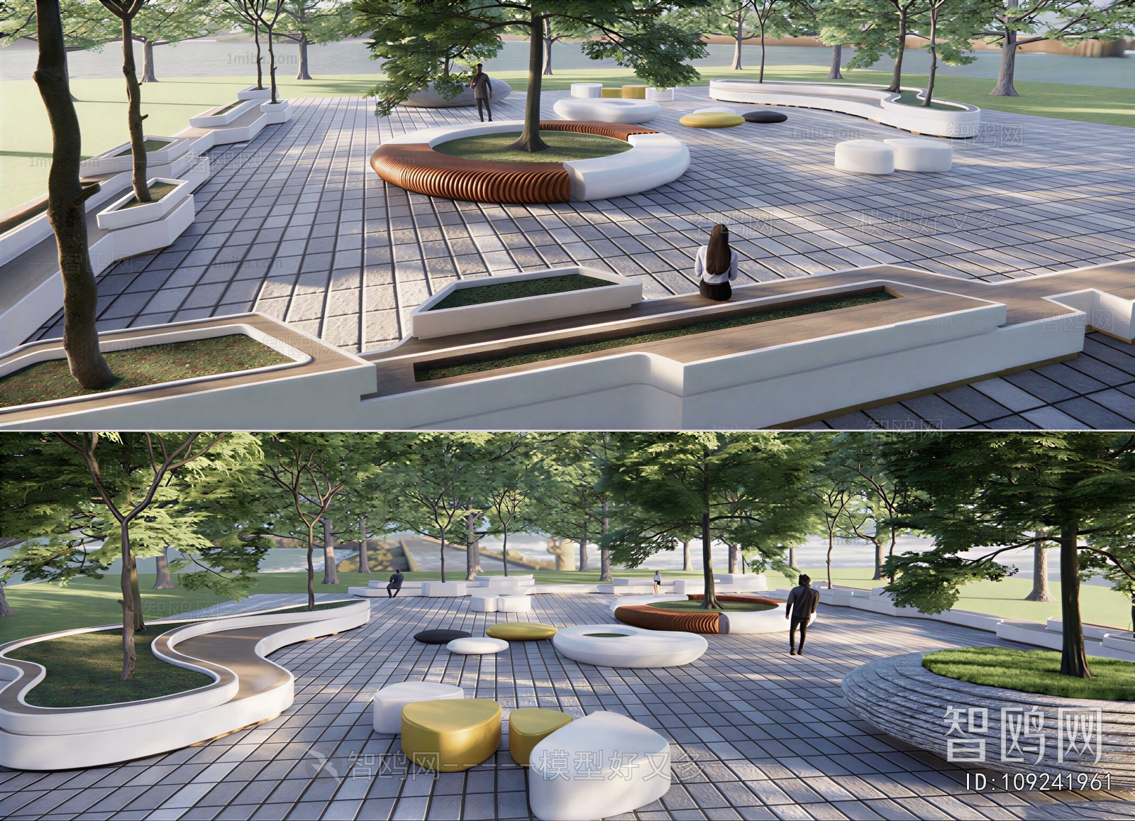 Modern Park Landscape