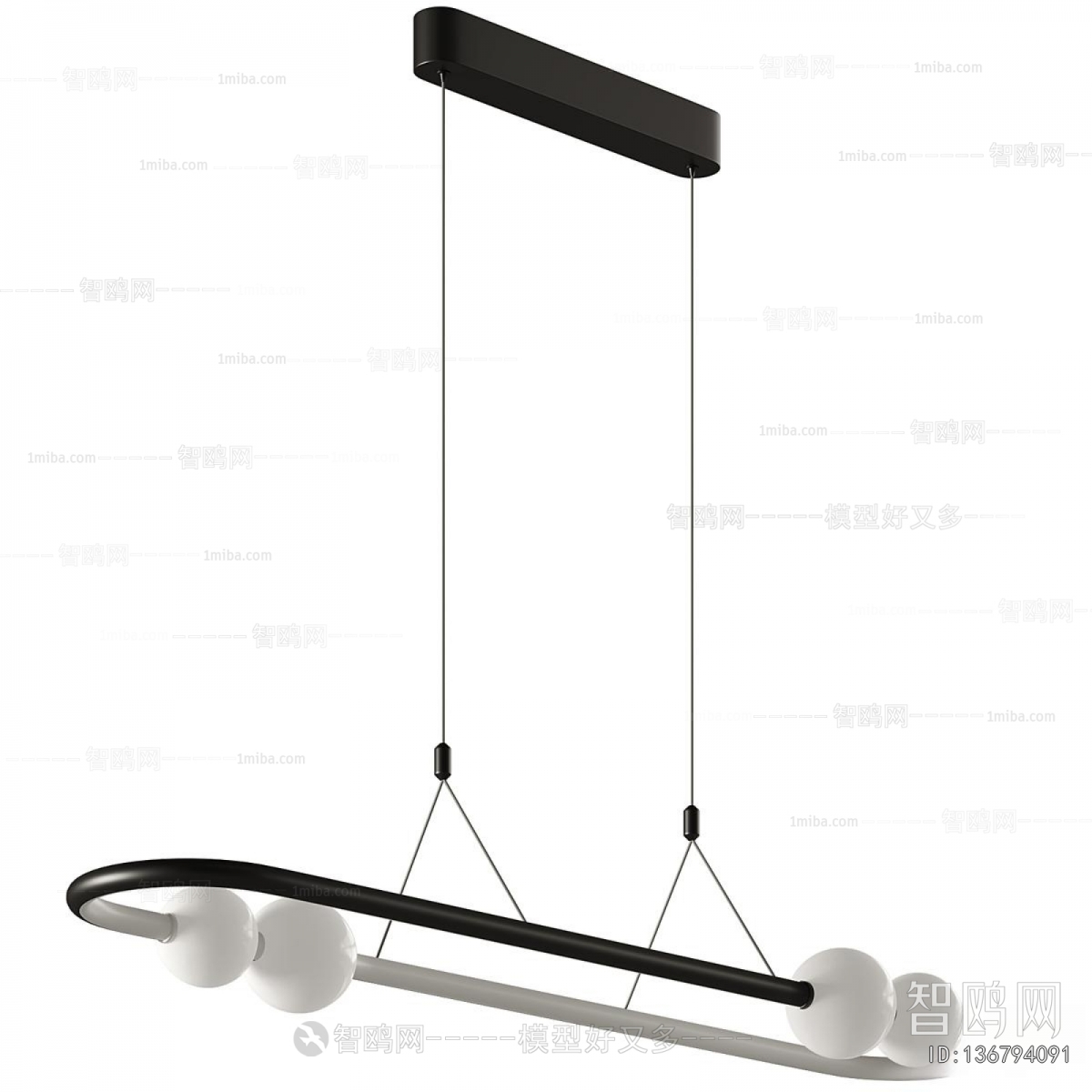 Modern Long Chandelier