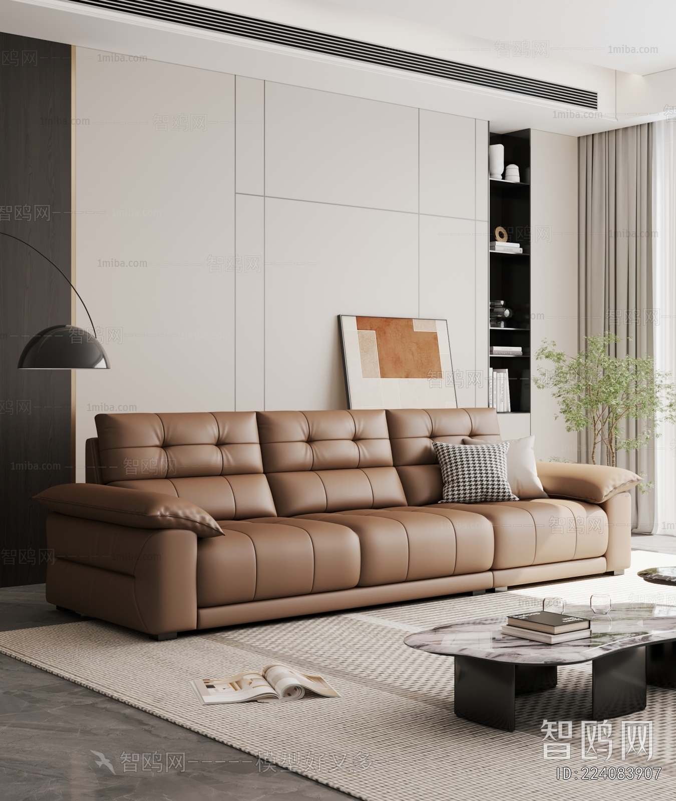 Modern Three-seat Sofa