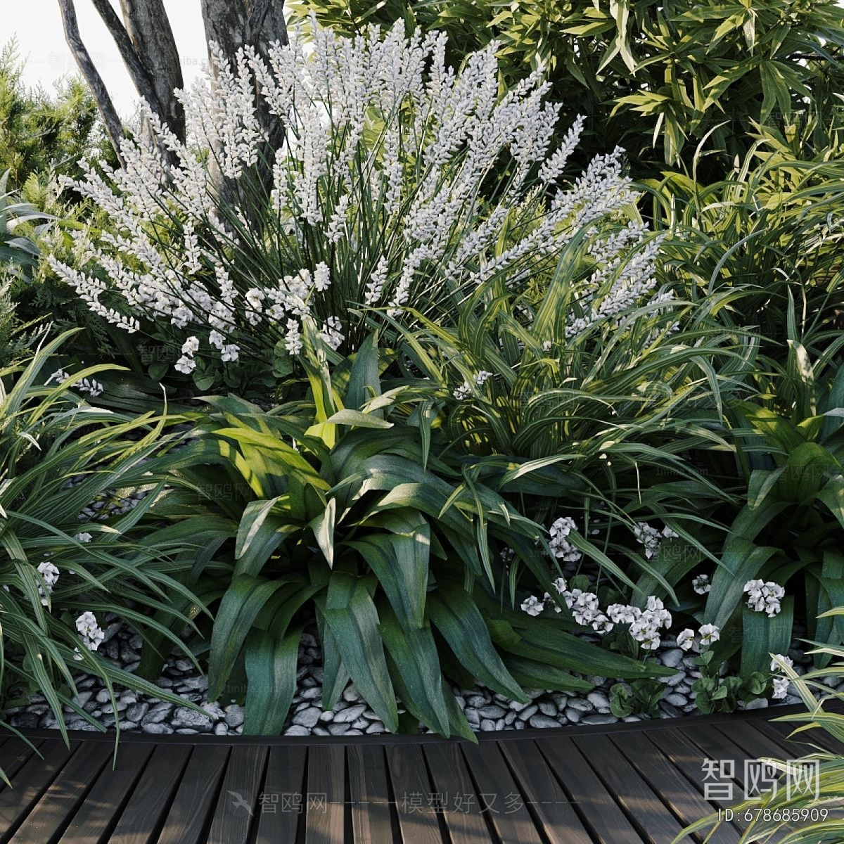 Modern Potted Green Plant