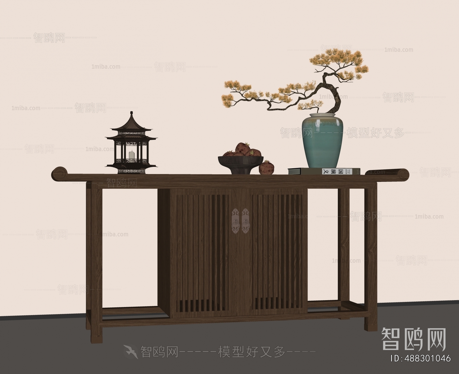 New Chinese Style Entrance Cabinet