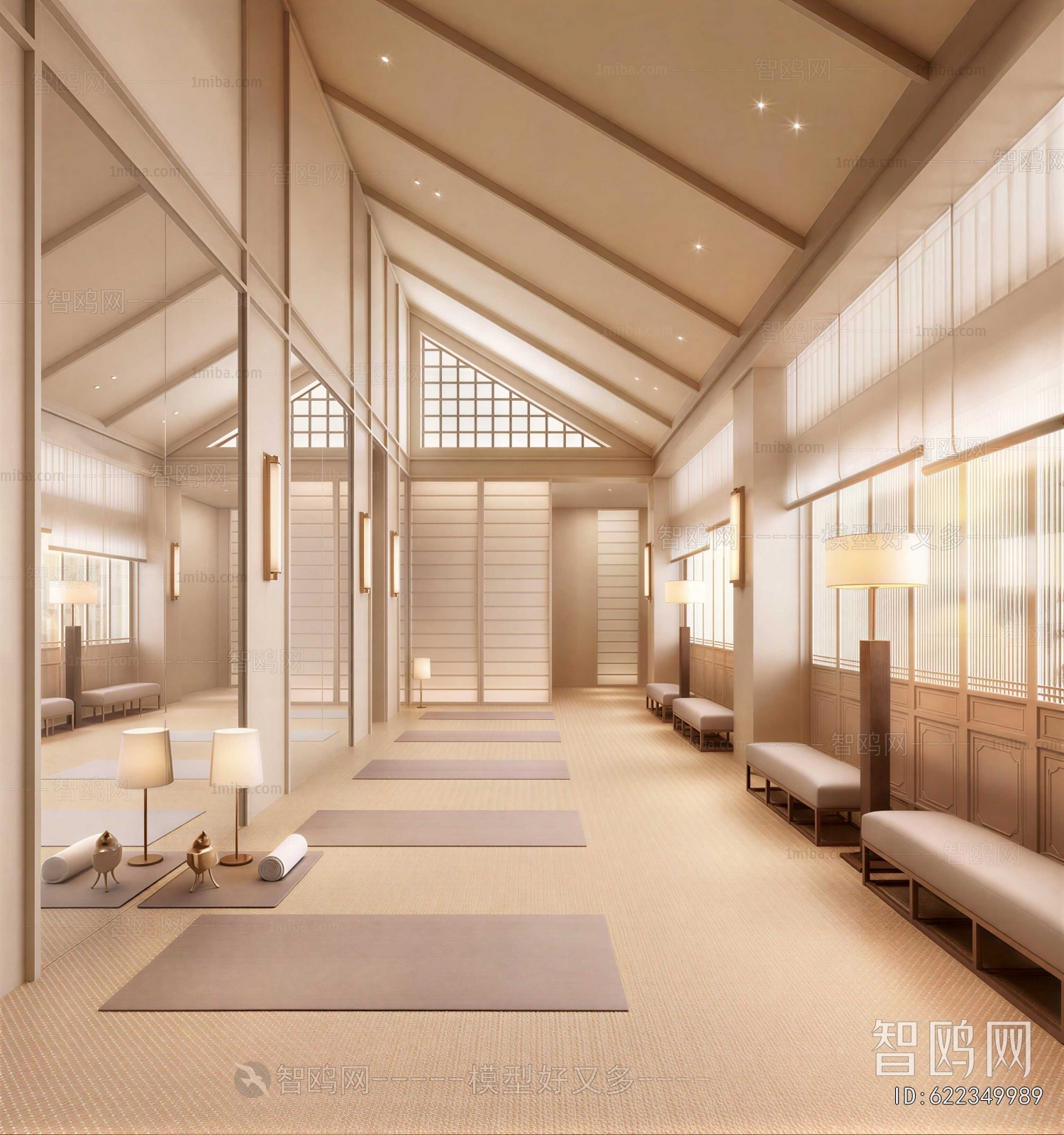 Japanese Style Yoga Room