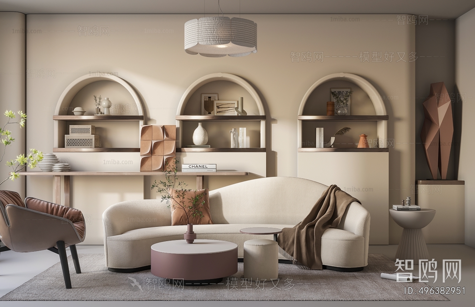 Wabi-sabi Style Sofa Combination